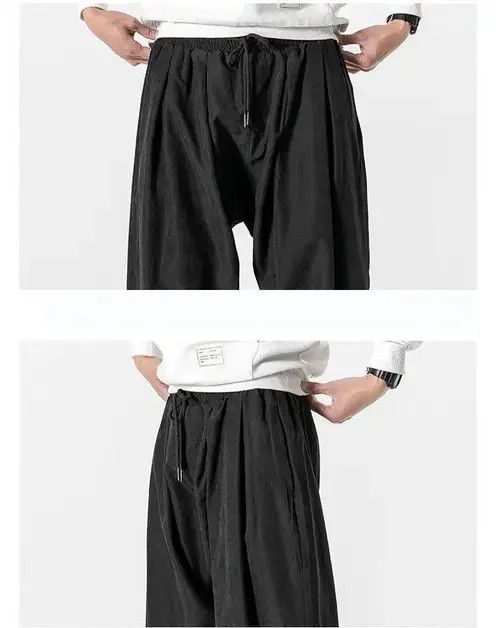 Japanese Brand Men's Black Pants Hip Hop Streetwear Size US 32 / EU 48 - 5 Thumbnail