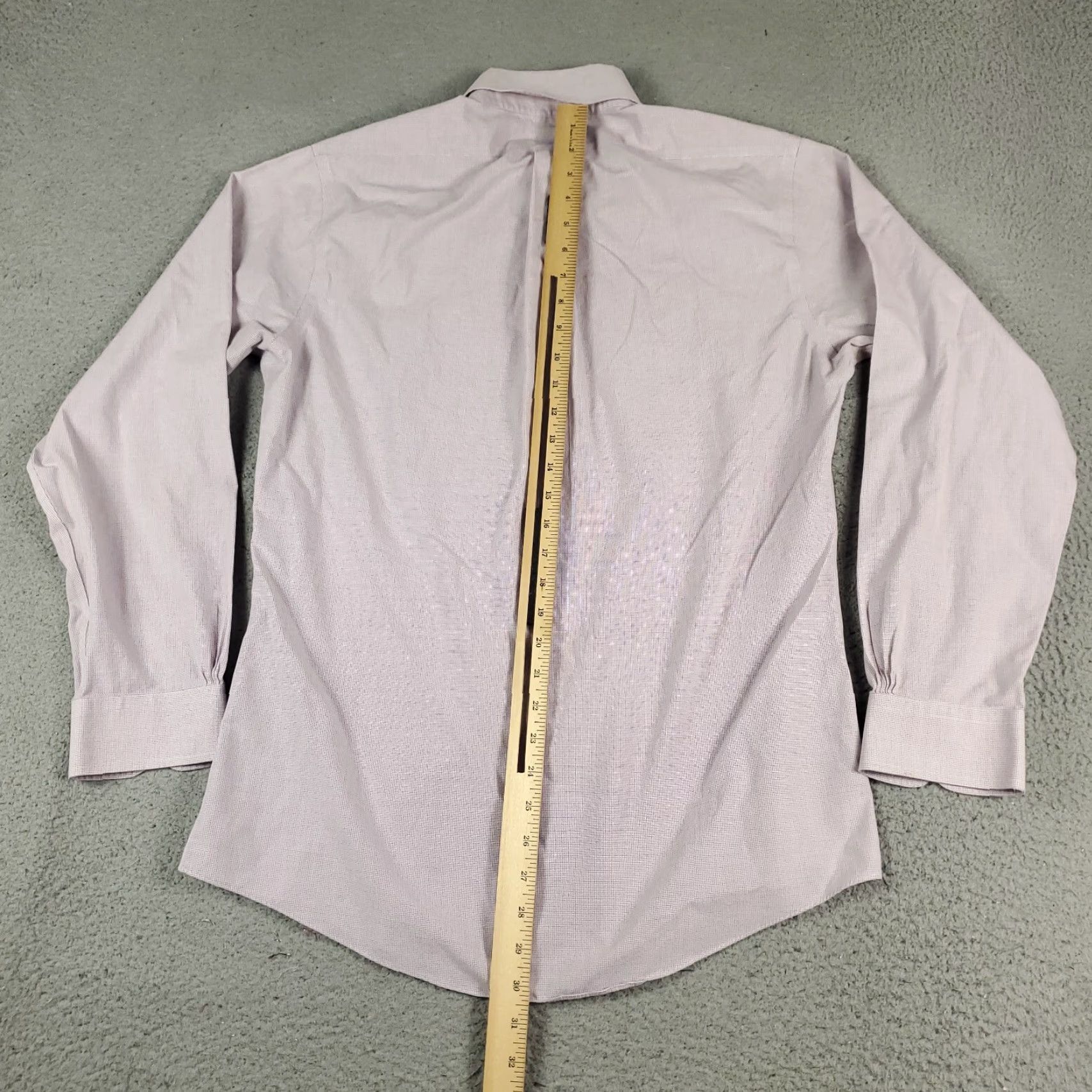 Brooks Brothers Brooks Brothers Shirt Mens 15.5 Purple Check Dress Shirt Long Sleeve Button Up Regular Fit Cotton Size 40R - 6 Thumbnail