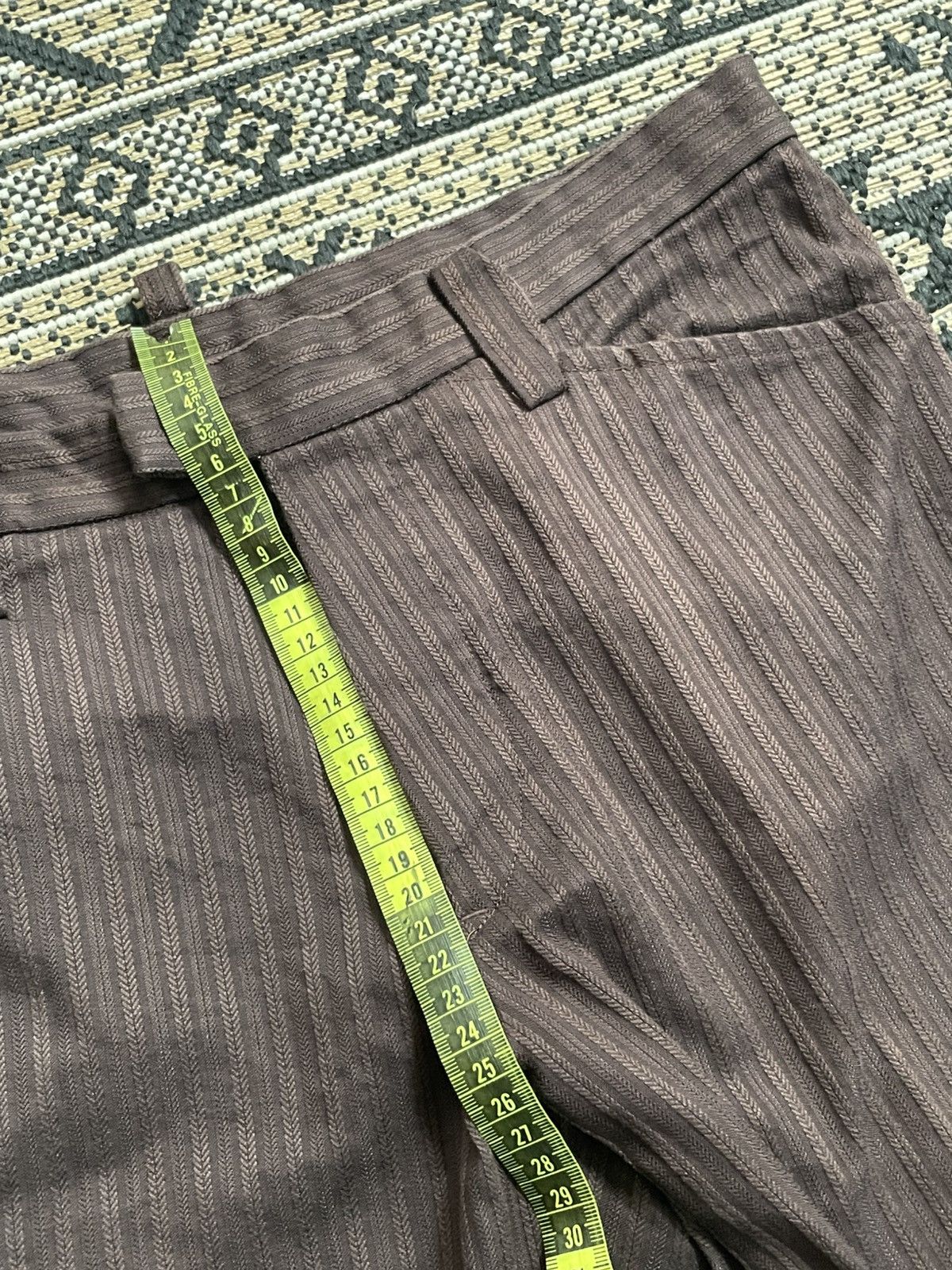 If Six Was Nine 2000s 5351 Pour Les Hommes Trousers Pinstripe Silm Straight Size US 32 / EU 48 - 10 Thumbnail