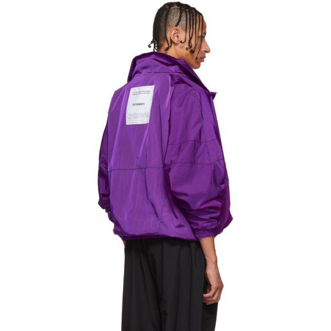 image of Vetements Purple Angel Track Jacket, Men's (Size Medium)