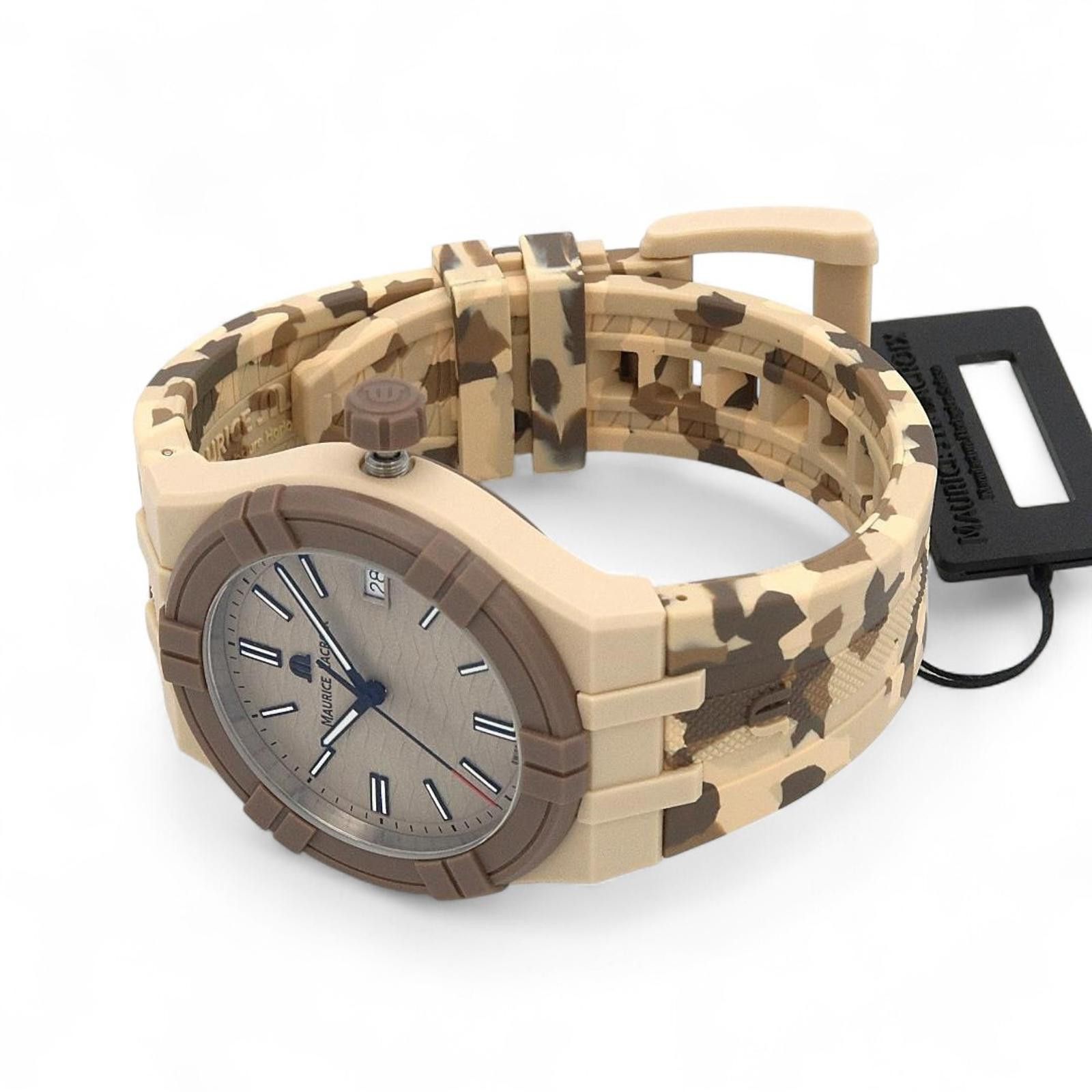 Maurice Lacroix Maurice Lacroix - Camouflage Patterned Silicone Strap Watch Size ONE SIZE - 6 Thumbnail