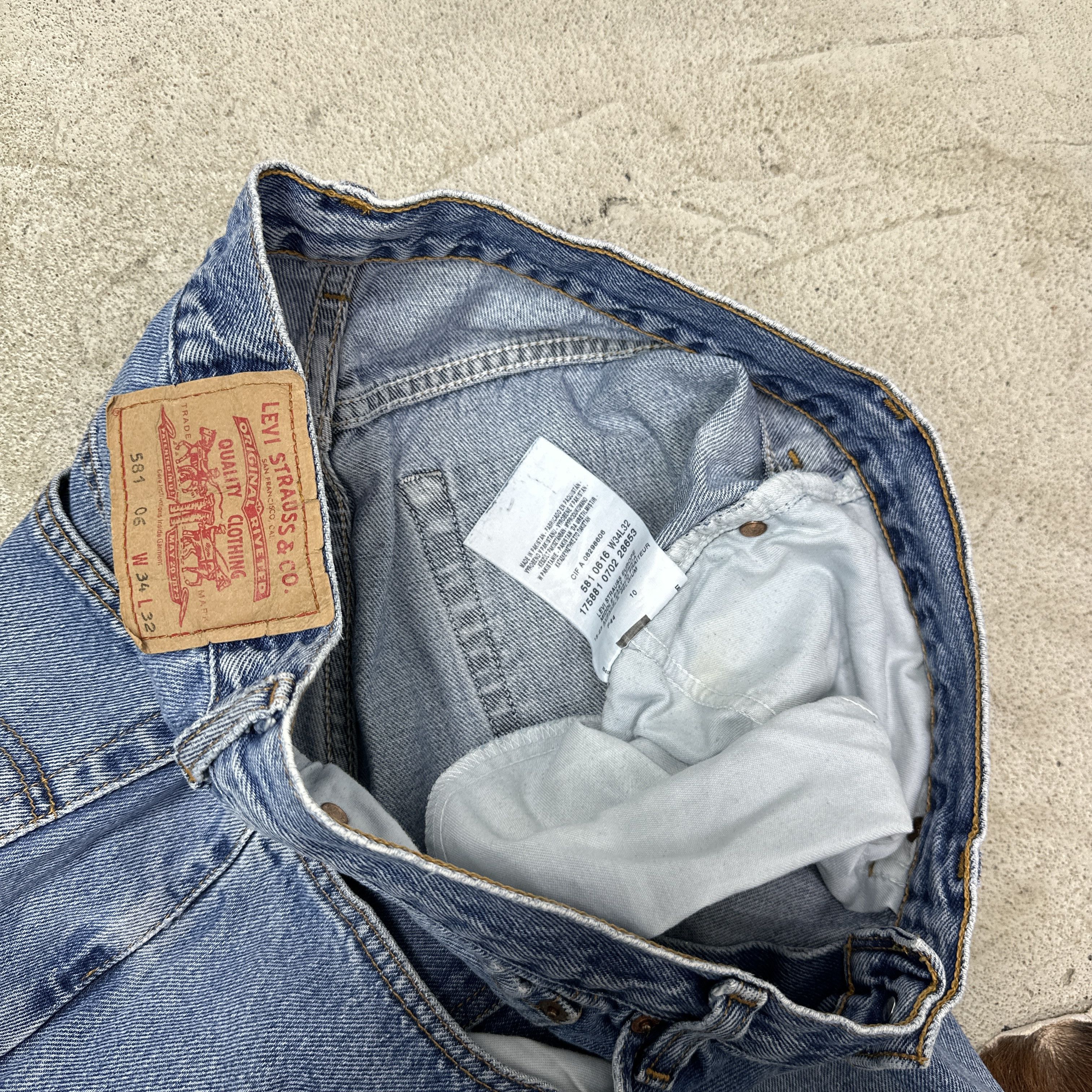 Levi's Vintage Denim Streetwear Old School Levi's 581 Jeans Y2K Size US 34 / EU 50 - 6 Thumbnail