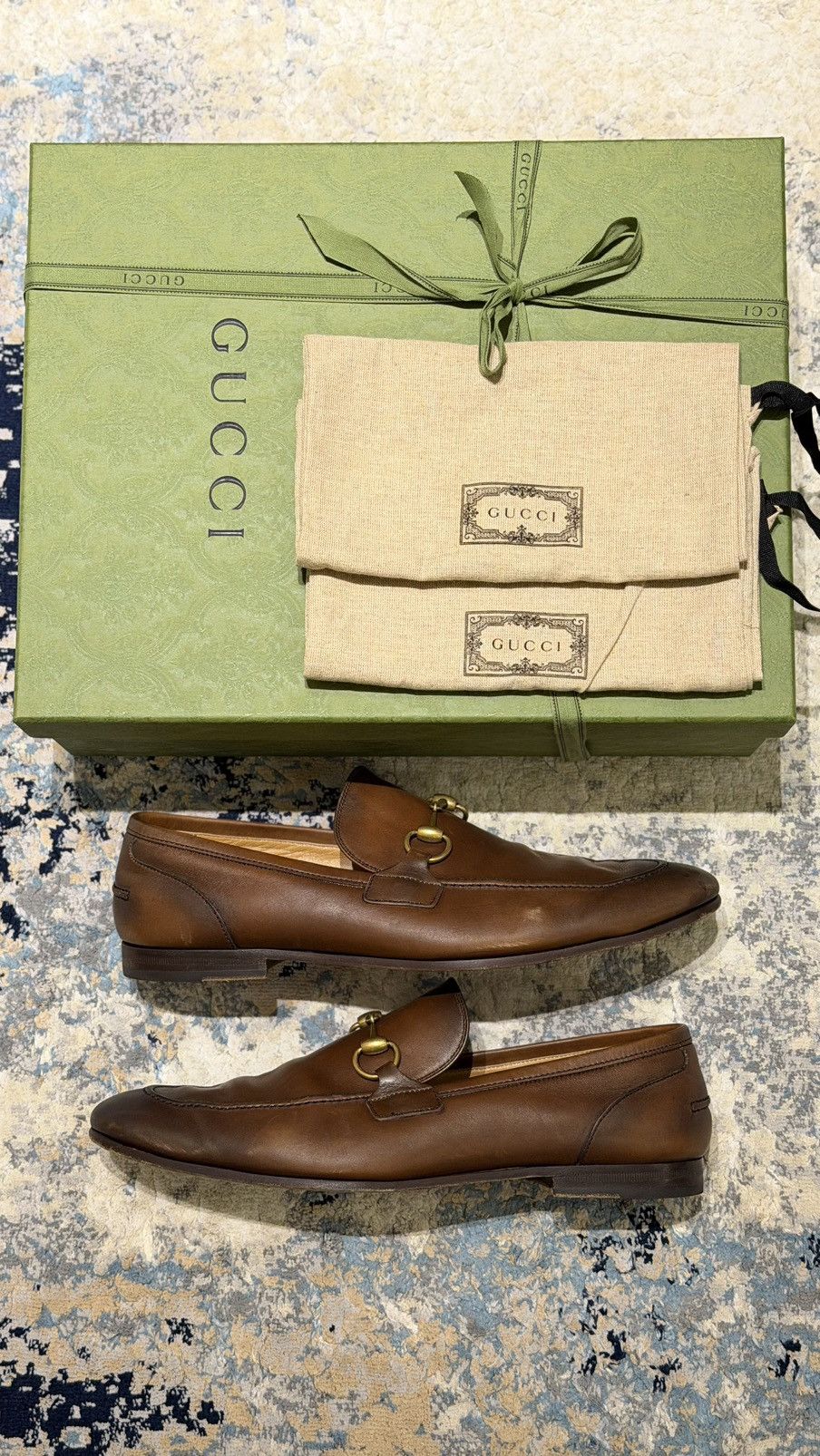 Gucci Authentic Gucci Jordaan Loafer UK10 Size US 10 / EU 43 - 13 Thumbnail