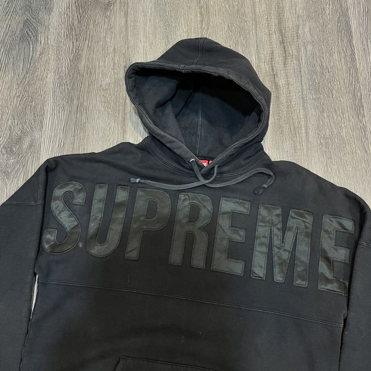 Supreme Supreme Banner Hoodie Sweatshirt FW14 | Grailed