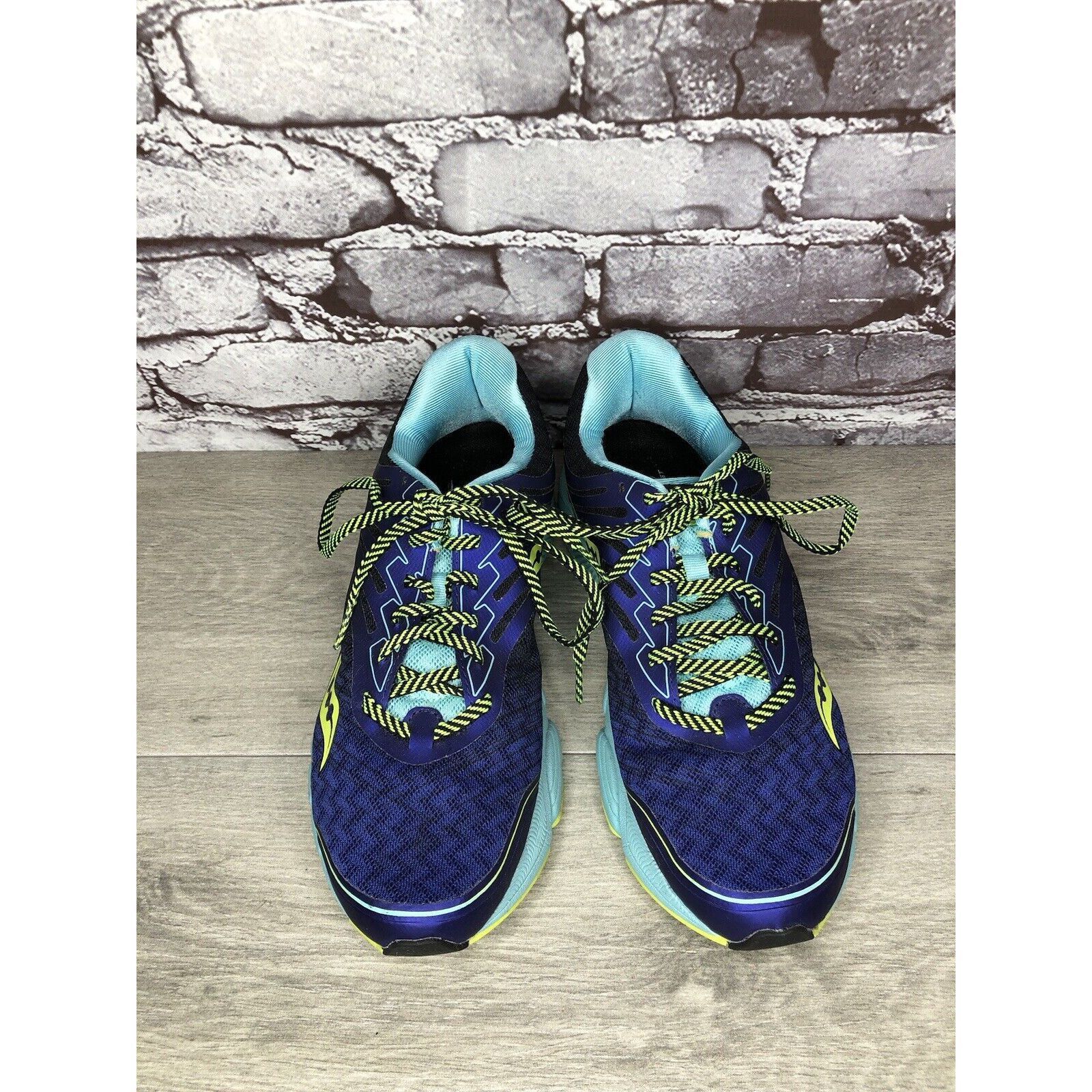 Saucony Saucony Breakthru 2 S10304-2 Purple Blue Yellow Running Shoe Size US 9.5 / IT 39.5 - 21 Thumbnail