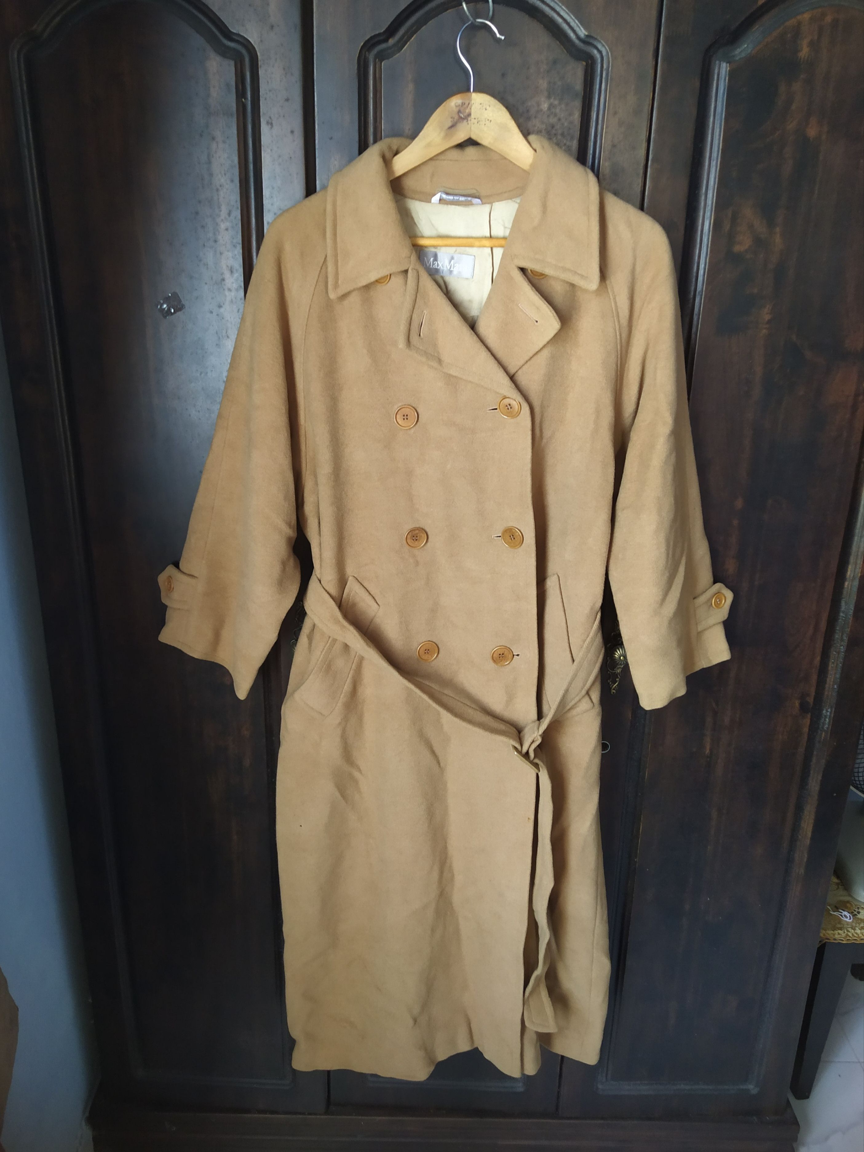 Max Mara Max Mara Double-Breasted Belted Trench Coat Size XL / US 12-14 / IT 48-50 - 1 Thumbnail