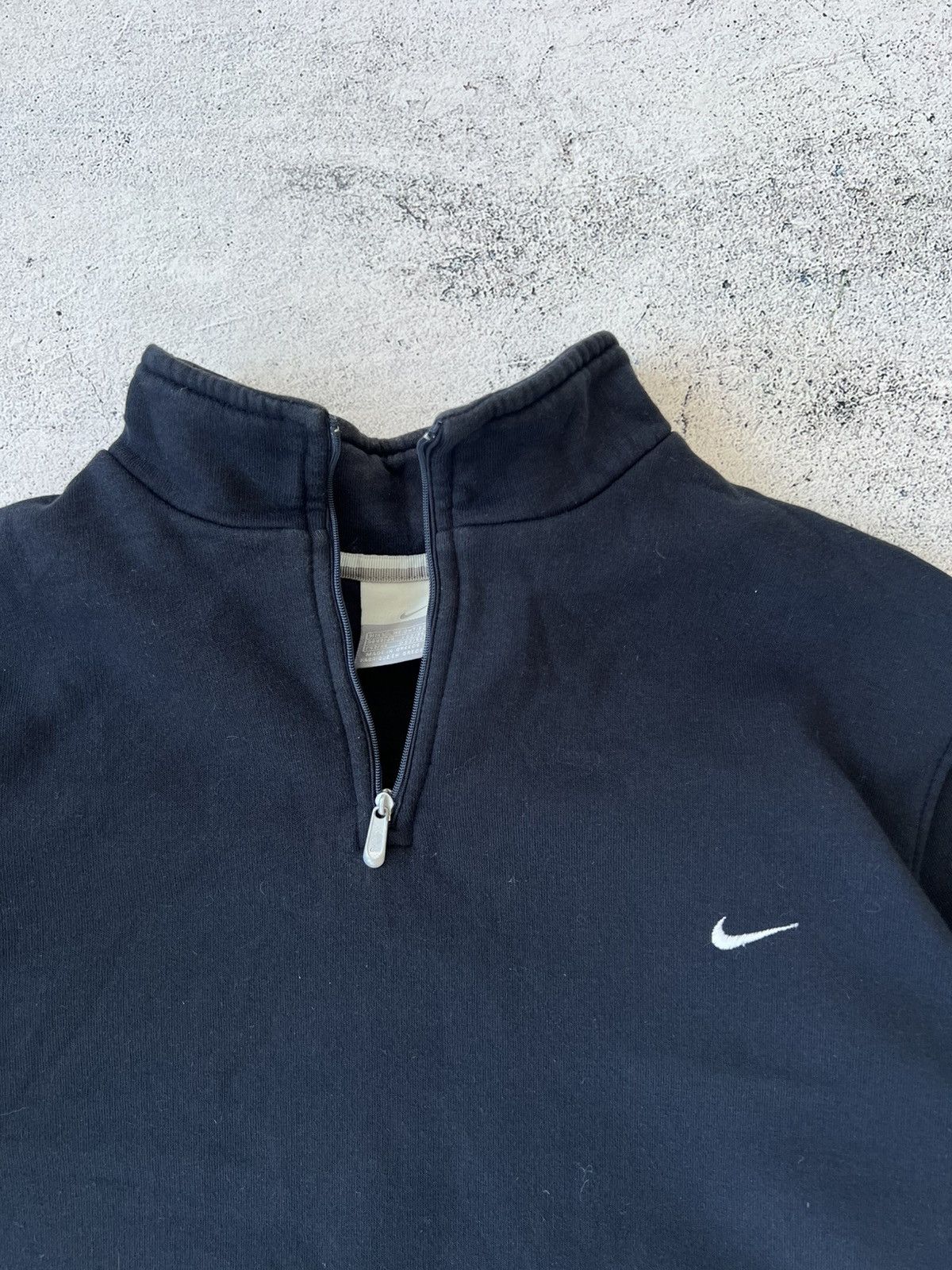 Nike × Vintage 🩸RARE🩸Nike Vintage 00s 1/3 Zip Blue Sweatshirt Size US L / EU 52-54 / 3 - 5 Thumbnail