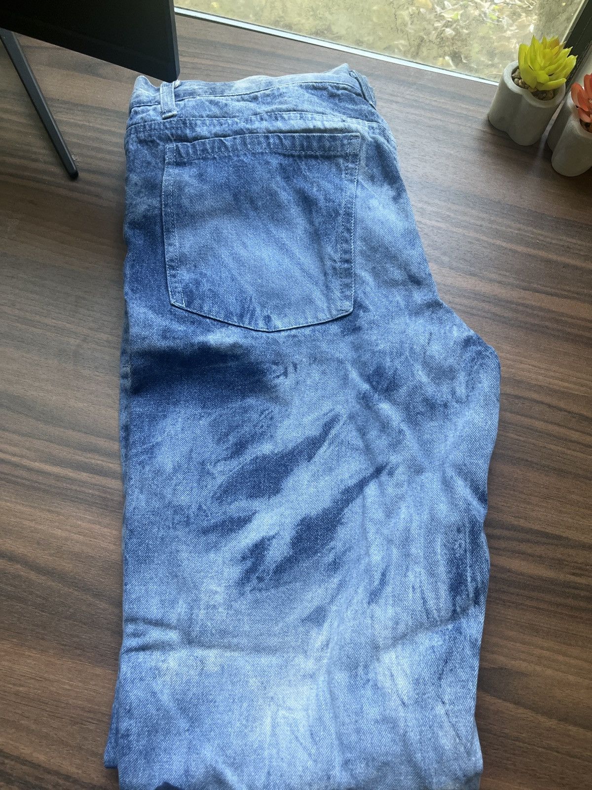 Other Dirty Robbers Denim. Co Crazy Wash Blue Jeans Size US 33 - 5 Thumbnail