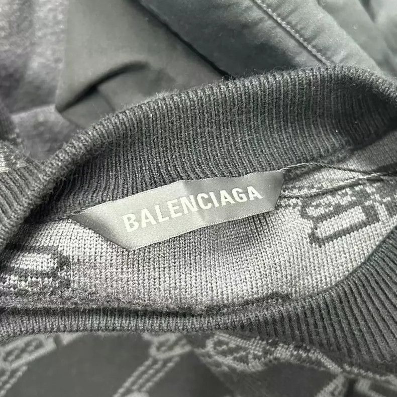 Balenciaga Balenciaga Black lock full knit logo sweater Size US XS / EU 42 / 0 - 5 Thumbnail