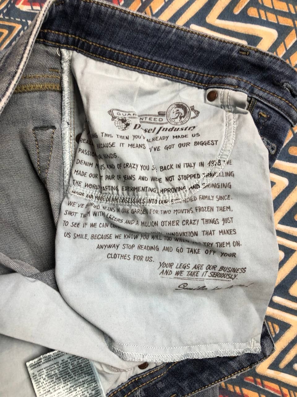 Diesel × Vintage Vintage Diesel BUSTER Baggy Jeans Embroidered Logo Size US 32 / EU 48 - 6 Thumbnail