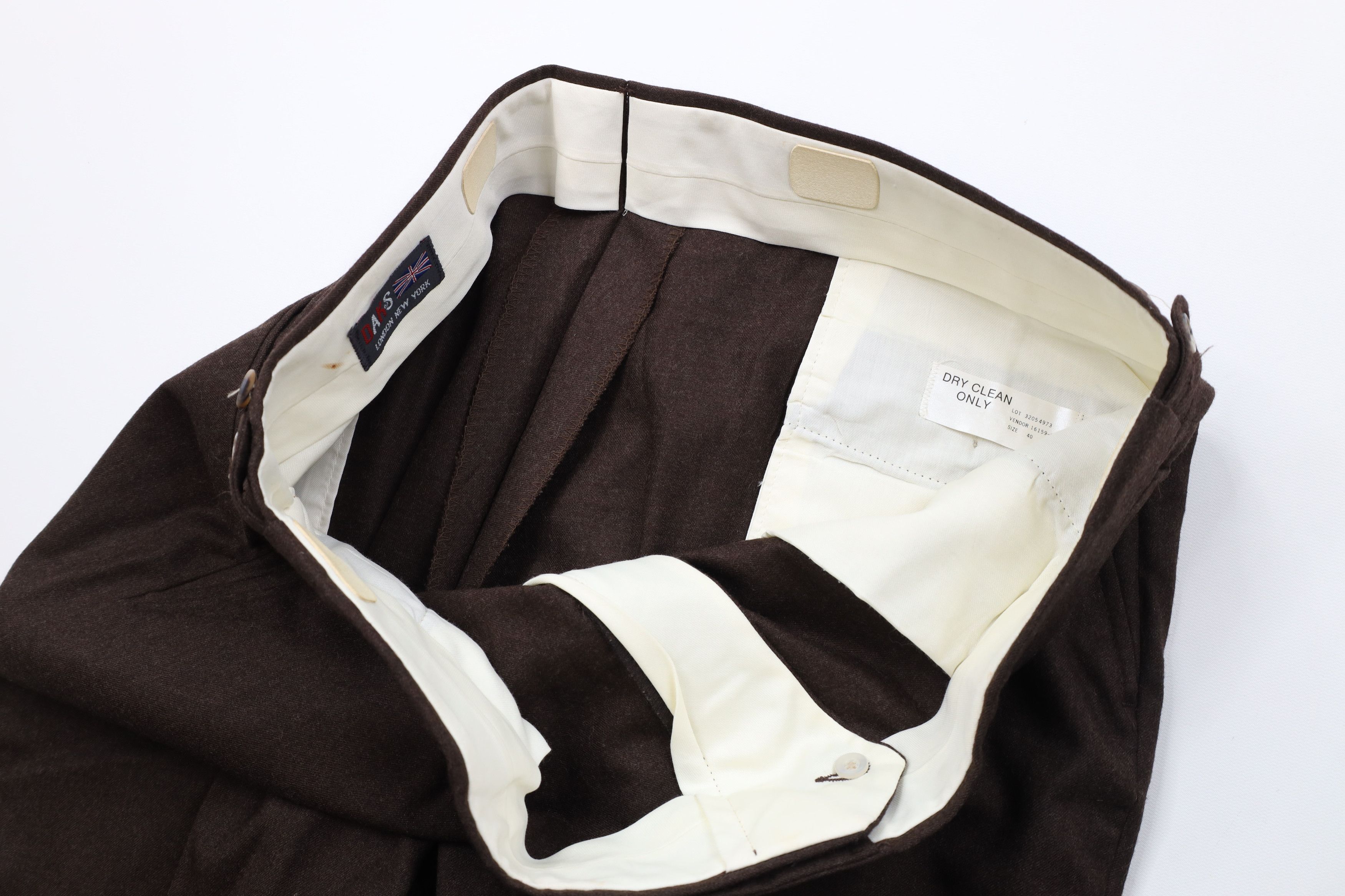 Vintage Vintage 70s Streetwear Wool Wide Leg Chino Pants Brown USA Size US 40 / EU 56 - 8 Thumbnail
