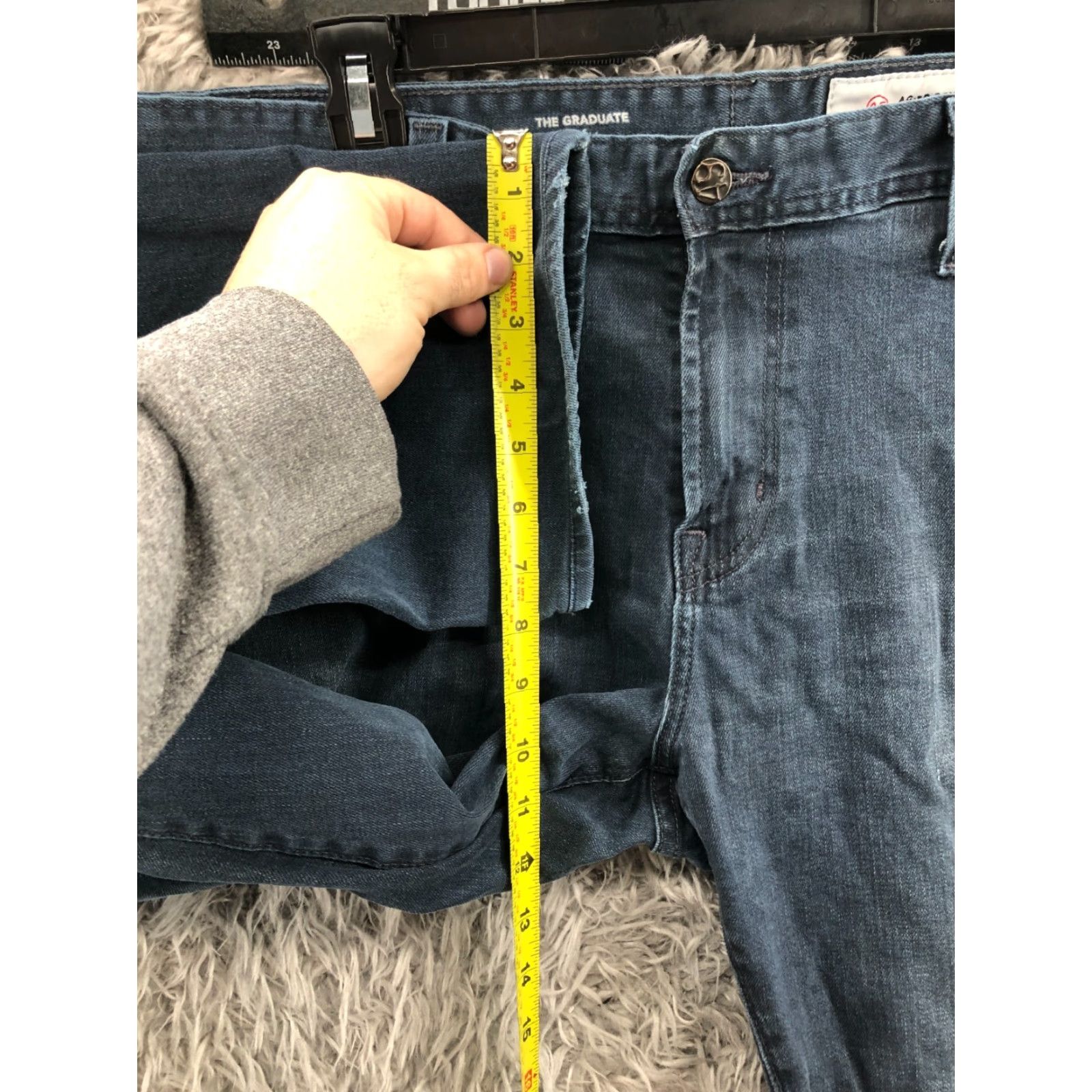 Vintage AG The Graduate Tailor Leg Jeans Size 36 Mens Mid Rise Medium Blue Wash Jeans Regular 5-Pocket Denim Straight | AG Adriano Goldschmied The Everett Men Size US 36 / EU 52 - 4 Thumbnail