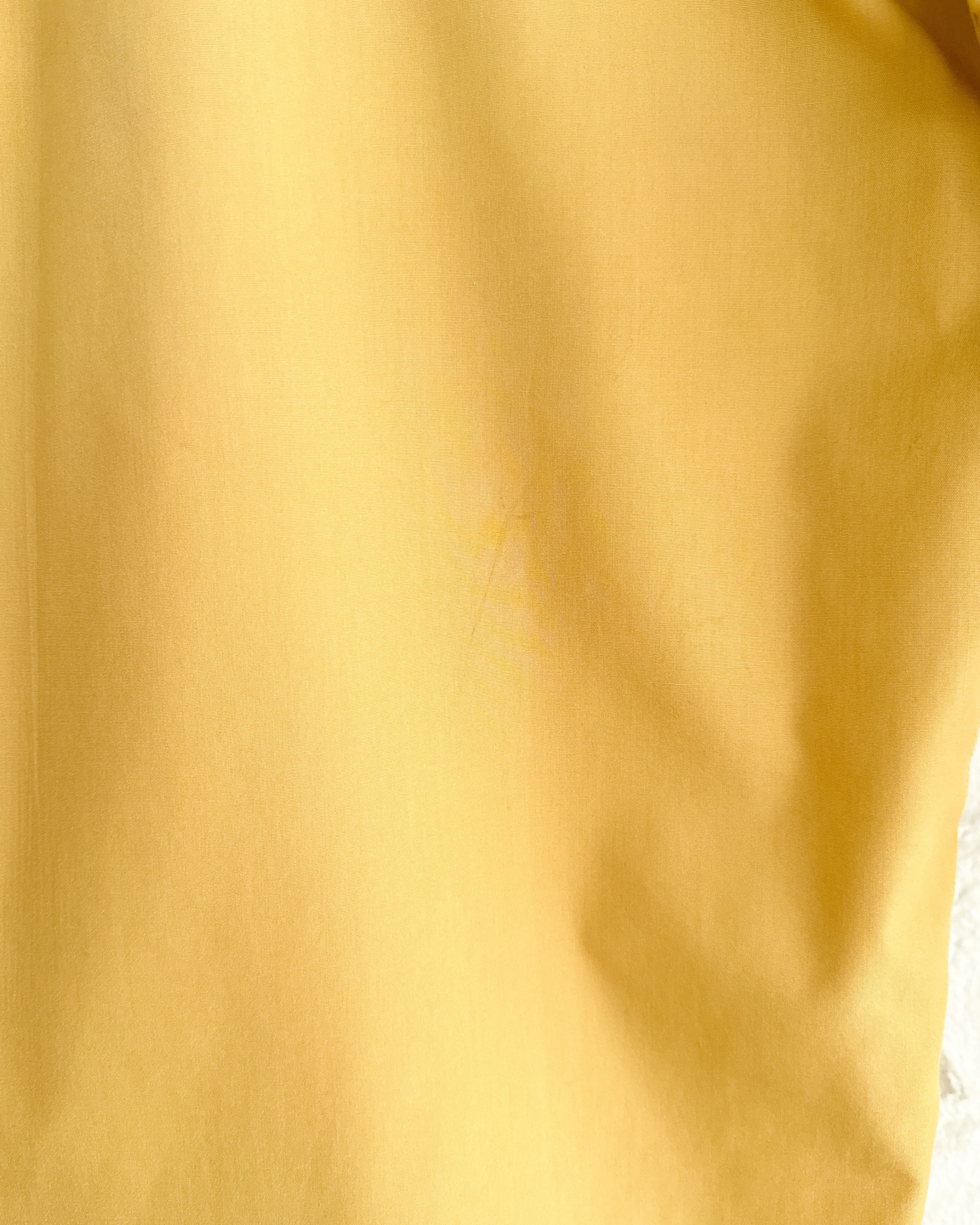Vintage Vintage 80s Giorgio Brutini Button Up Shirt Gold Yellow L Size US L / EU 52-54 / 3 - 4 Thumbnail