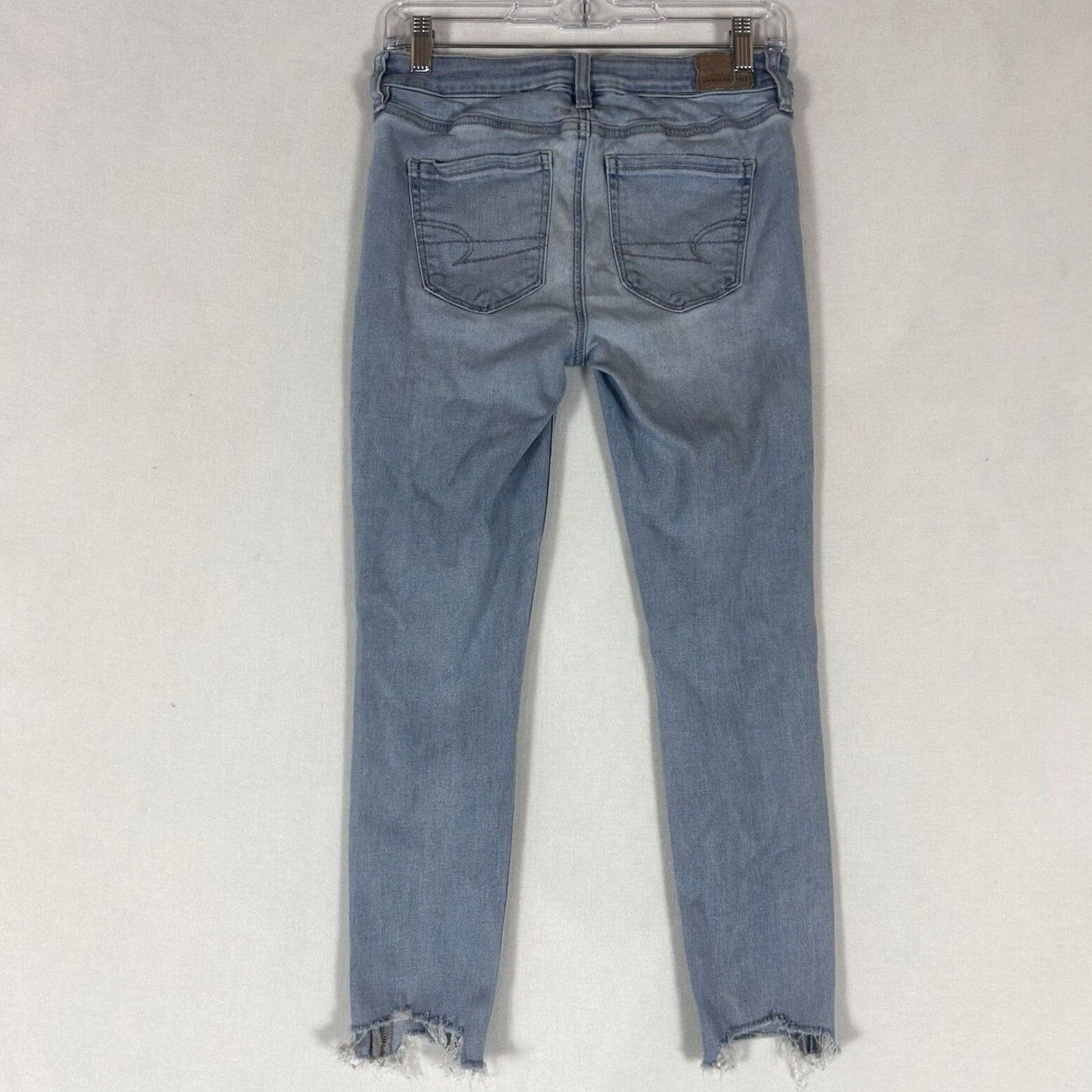 American Eagle Outfitters American Eagle Jeans Jegging Light Wash Mid 4S Slim Women Shirt? Size 27" / US 4 / IT 40 - 7 Thumbnail