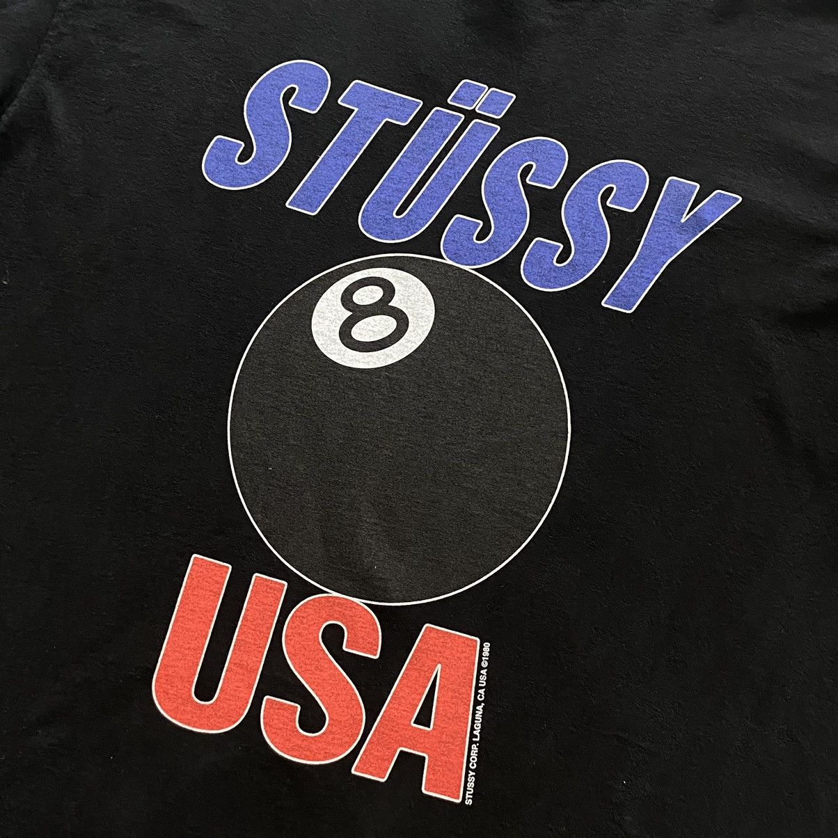 Stussy STUSSY USA Tee black Size US L / EU 52-54 / 3 - 2 Thumbnail