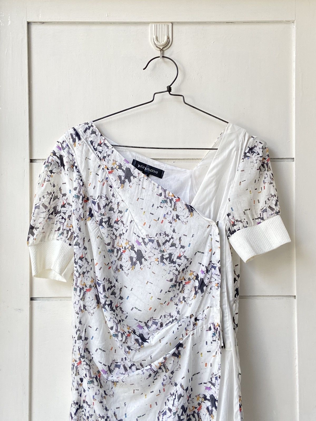 Designer × Japanese Brand YULIA YUSUPOVA White Motive Dress Size XS / US 0-2 / IT 36-38 - 16 Thumbnail