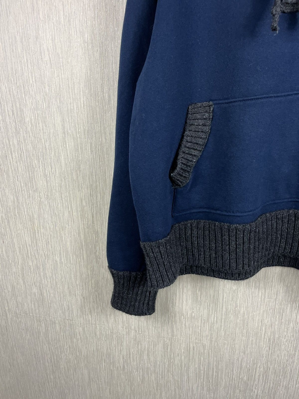 DAVID NAMAN David Mayer Naman hybrid wool cotton knit hoodie button up Size XL / US 12-14 / IT 48-50 - 8 Thumbnail