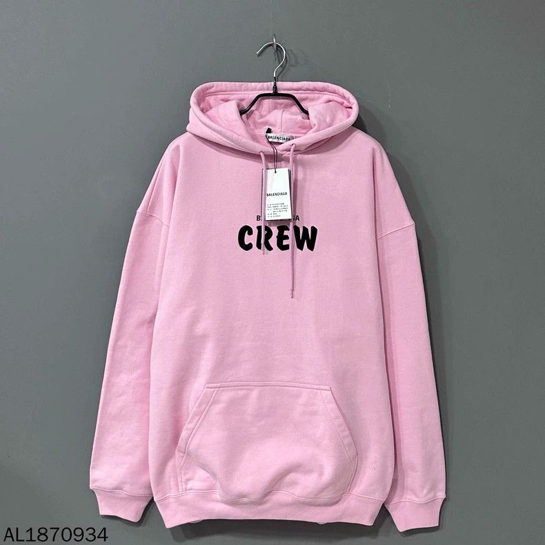 Balenciaga Balenciaga Crew Pink Hoodie 2501-Nextarrow Size US S / EU 44-46 / 1 - 1 Thumbnail