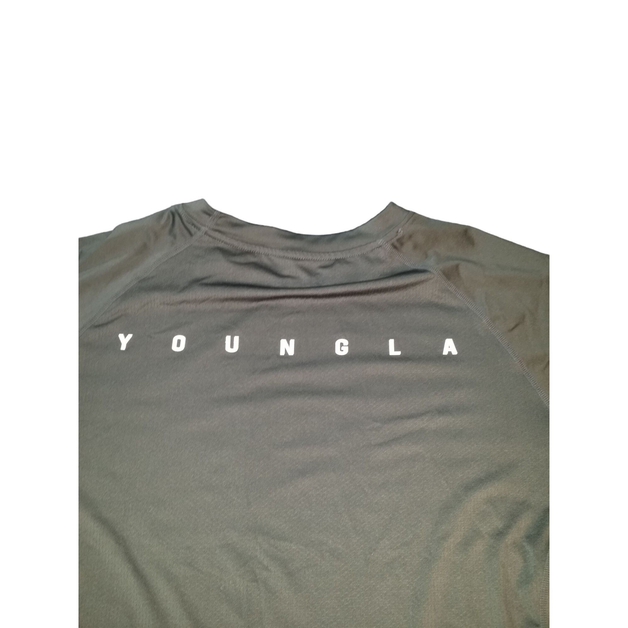 Other YoungLa Tshirt Men Sz XL Gray Logo Compression Short Sleeve Size US XL / EU 56 / 4 - 2 Thumbnail