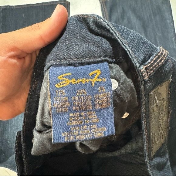 Seven 7 Seven7 For All Man Kind Women’s Indigo Bootcut Jeans Sz 10 Size 28" / US 6 / IT 42 - 8 Thumbnail