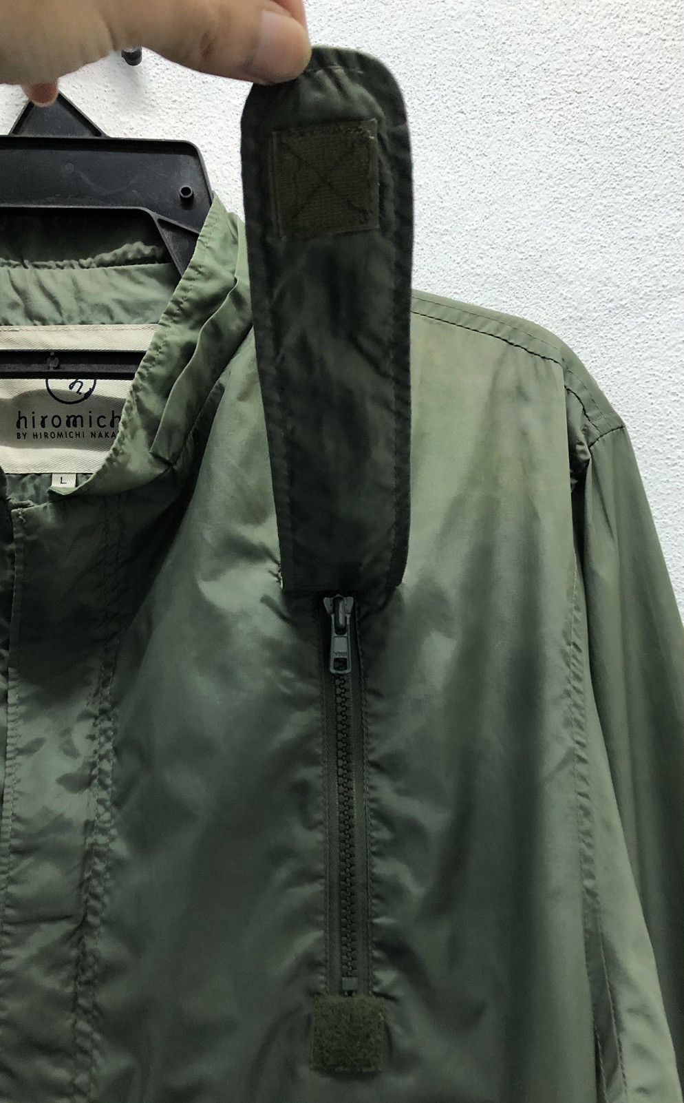 Japanese Brand Hiromichi Nakano Olive Green Pullover Windbreaker Size L Size US L / EU 52-54 / 3 - 7 Thumbnail