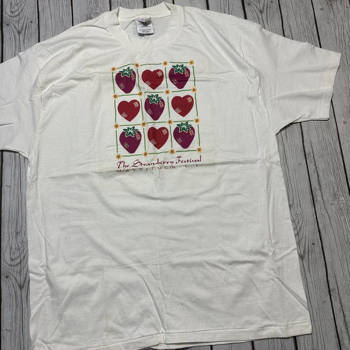 Hanes × Vintage Vintage Strawberry Festival tee Size US XL / EU 56 / 4 - 3 Thumbnail