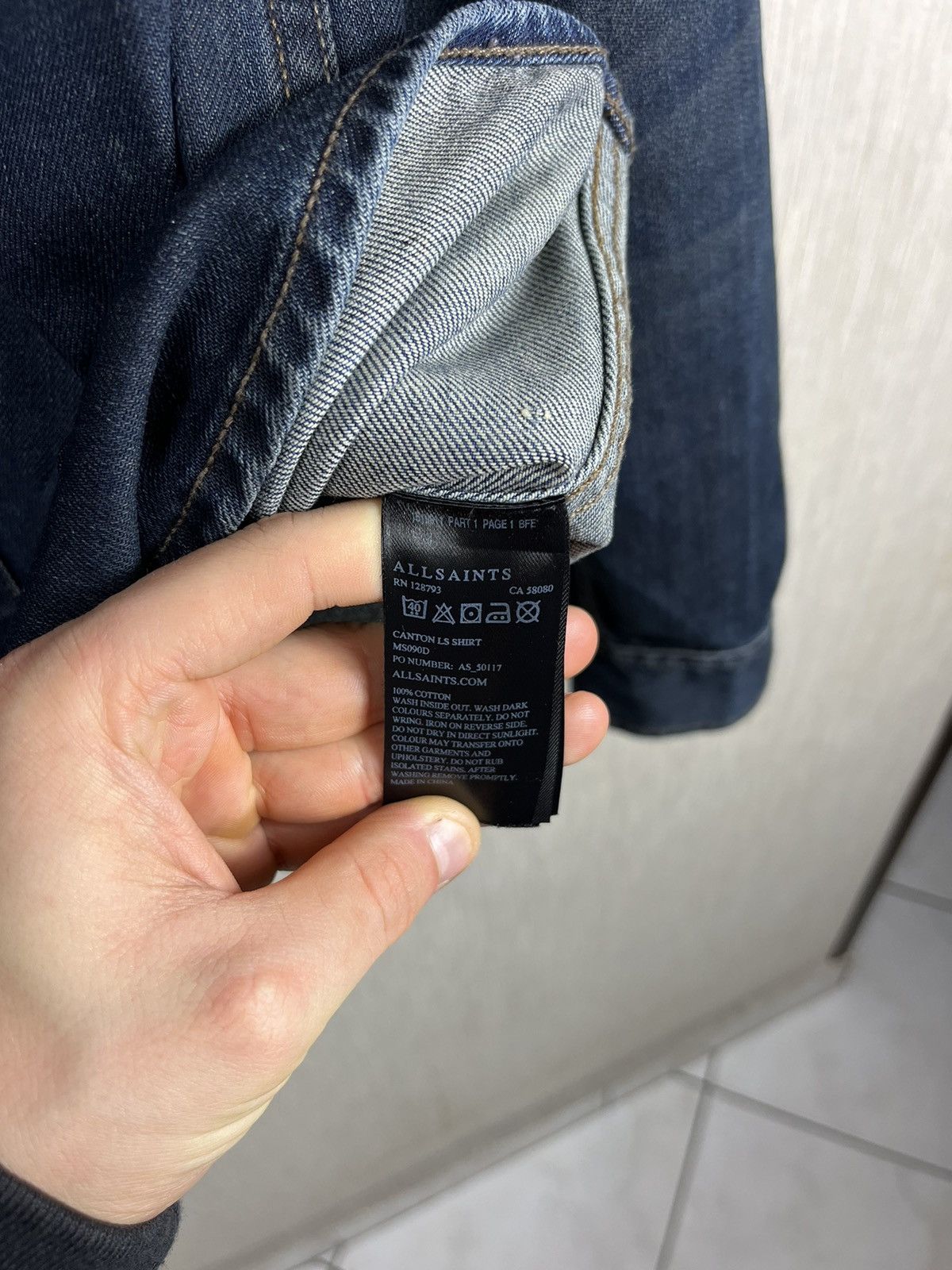 Allsaints Allsaints denim canton ls shirt distressed washed jacket Size US S / EU 44-46 / 1 - 18 Thumbnail