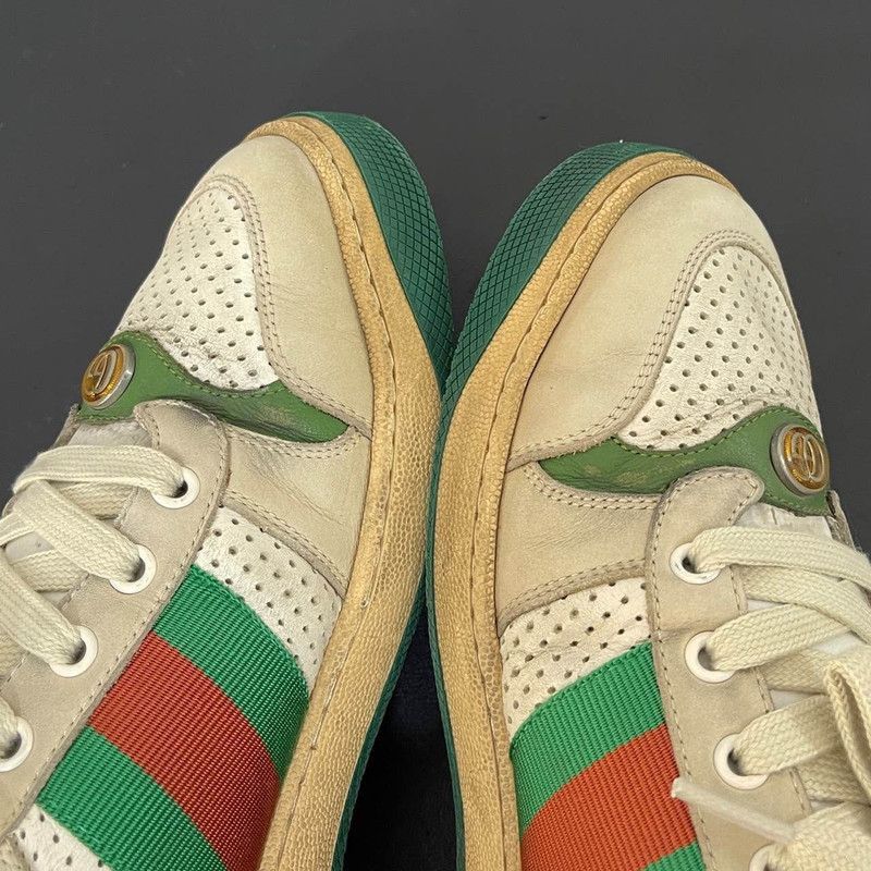 Gucci Gucci Screener Distressed Sneakers in Gray-Green - Size US 9 / EU 42 - 6 Thumbnail