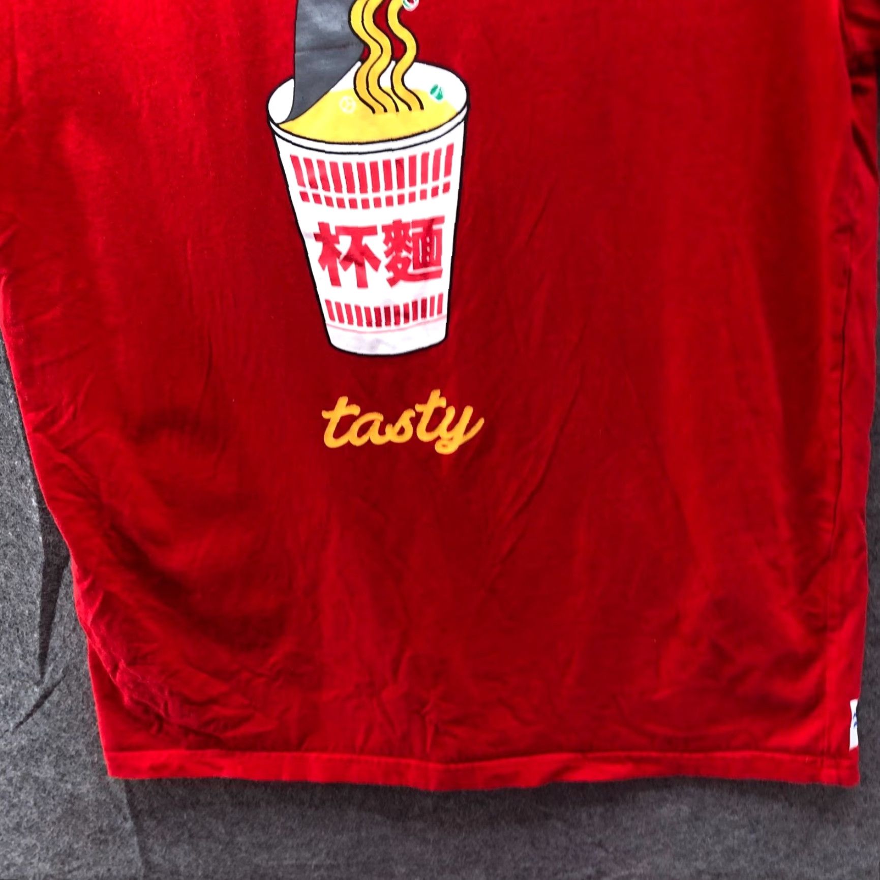 Denime Denim Stories Tasty Cup Ramel Graphic T Shirt Mens L Red Short Sleeve Crewneck Size US L / EU 52-54 / 3 - 4 Thumbnail