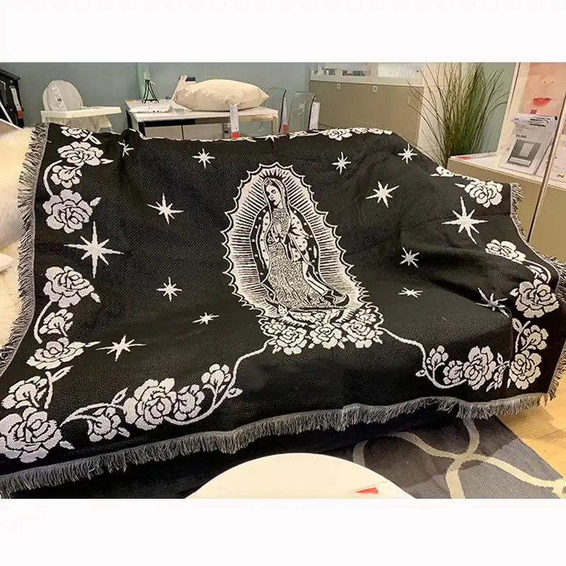 Japanese Brand × Vintage Maria Blanket The Virgin Mary Tapestry Office Air Condition Size ONE SIZE - 1 Thumbnail
