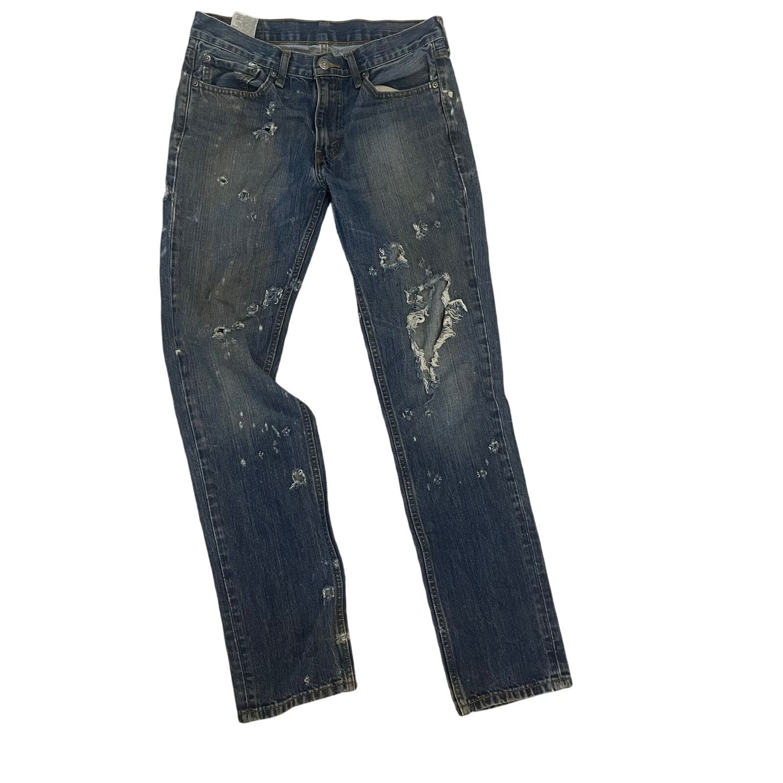 Levi's Levis 32x34 Destroyed Denim Jeans Mens Thrashed Tattered Size US 32 / EU 48 - 1 Thumbnail