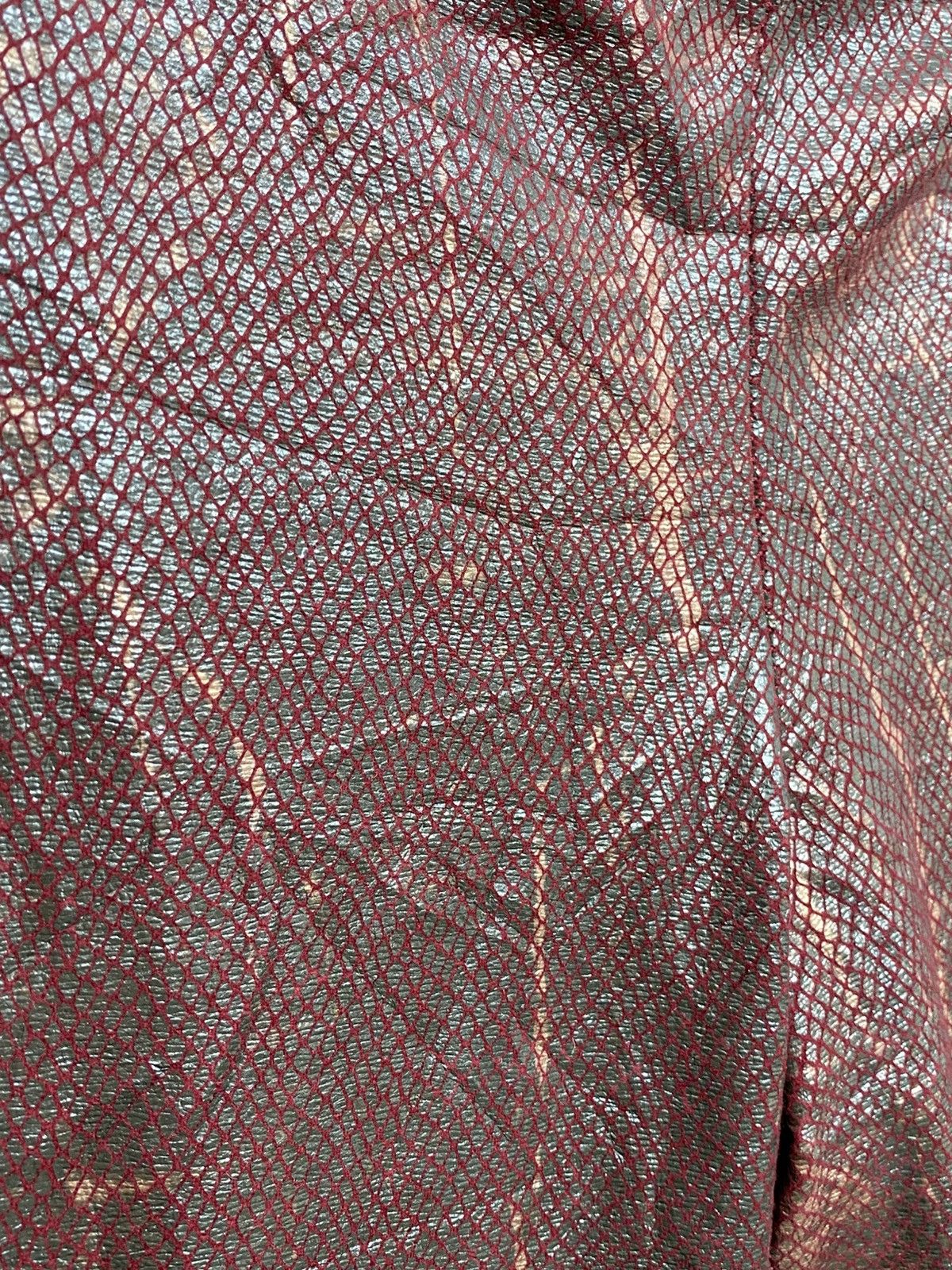 If Six Was Nine rare! Flared handmade pants like snake skin made italy Size 32" / US 10 / IT 46 - 3 Thumbnail