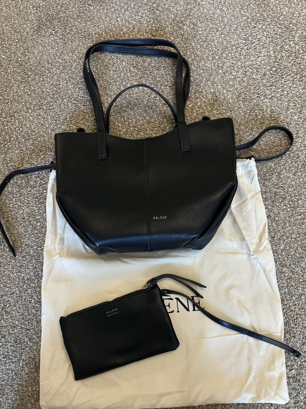 Polene POLÈNE Cyme Mini Black 👜 Size ONE SIZE - 2 Thumbnail