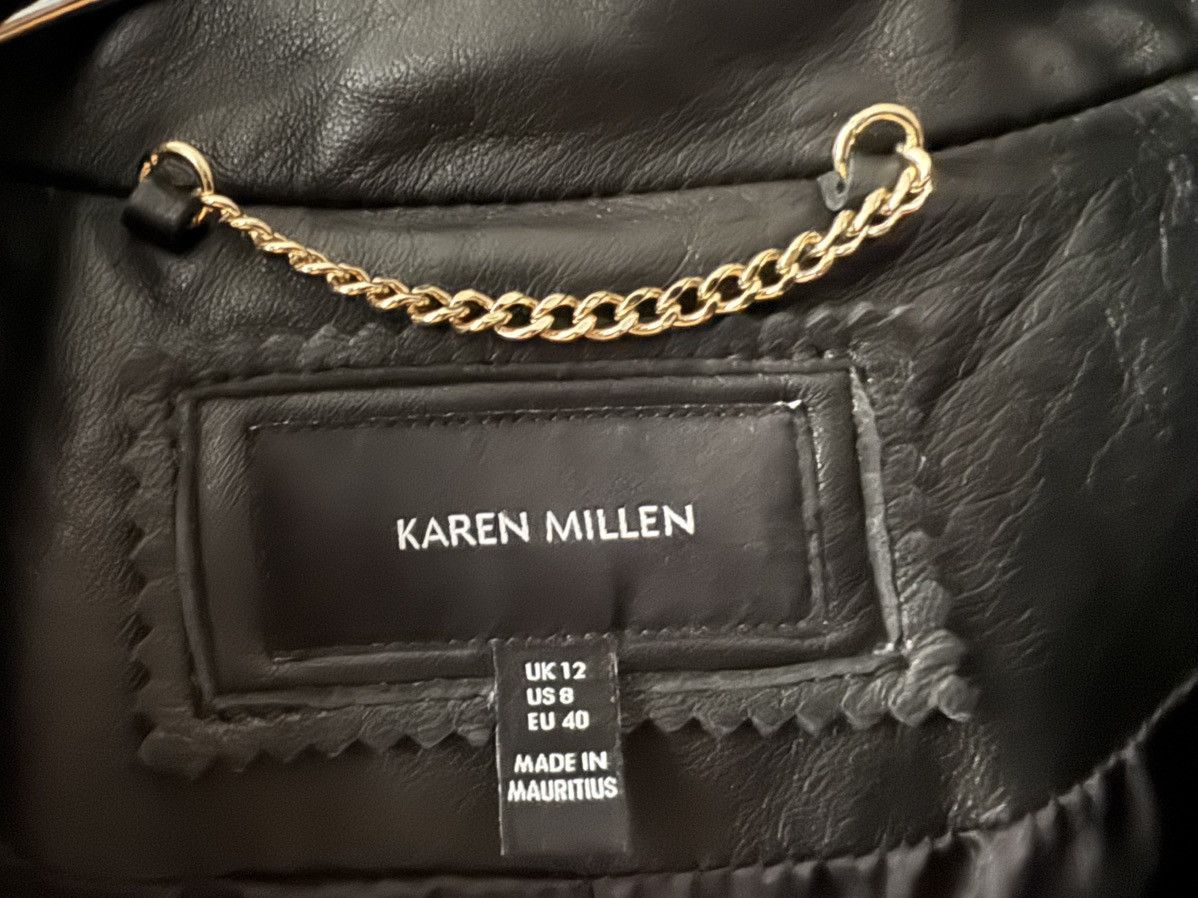 Karen Millen Karen Millen Black Lamb Leather Moto Biker Jacket sz.8 Size M / US 6-8 / IT 42-44 - 13 Thumbnail
