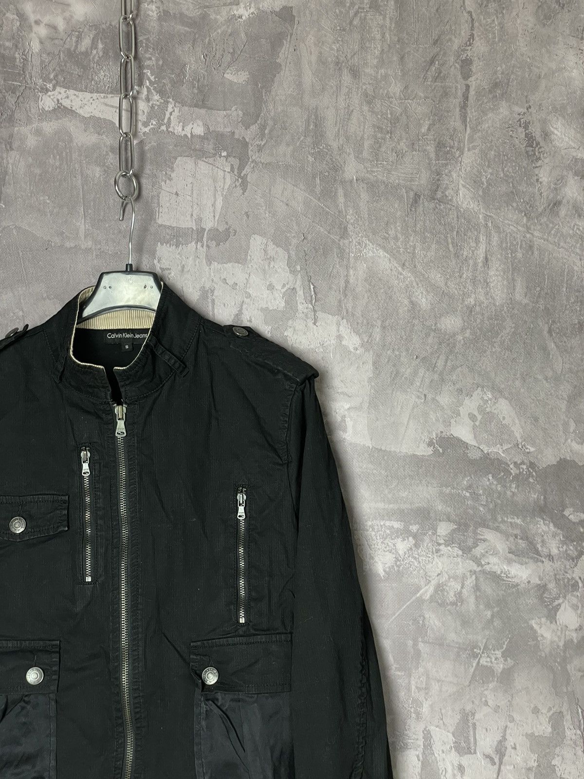 Calvin Klein × Vintage RARE Vintage Calvin Klein Jeans Nylon Track Bomber Jacket Size S / US 4 / IT 40 - 4 Thumbnail