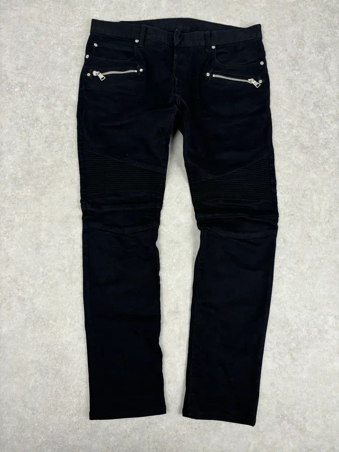 Balmain Balmain Black Slim Denim Jeans Size US 32 / EU 48 - 1 Thumbnail