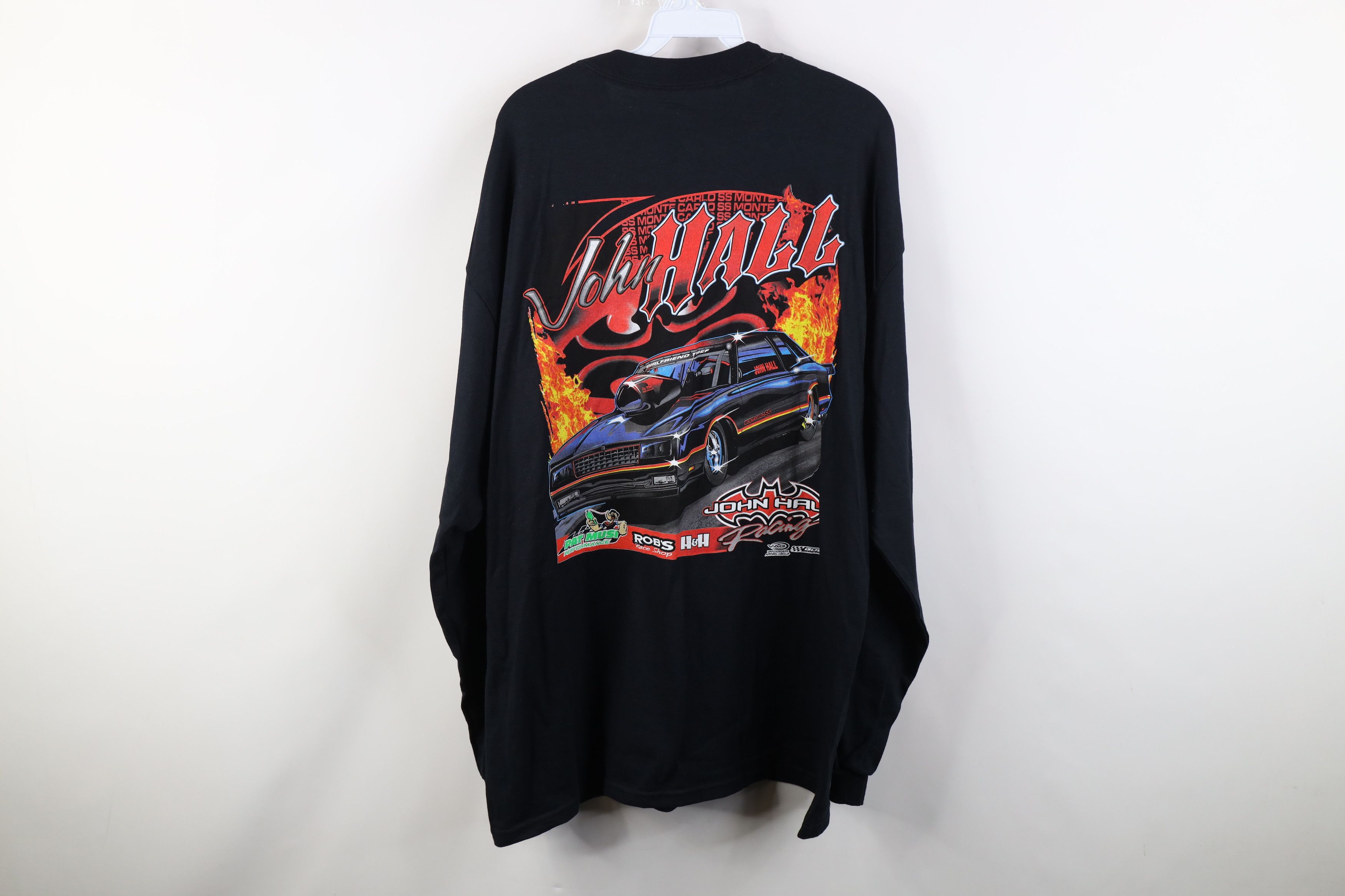 Vintage Vintage Y2K Batman John Hall Racing Long Sleeve T-Shirt Size US XL / EU 56 / 4 - 13 Thumbnail