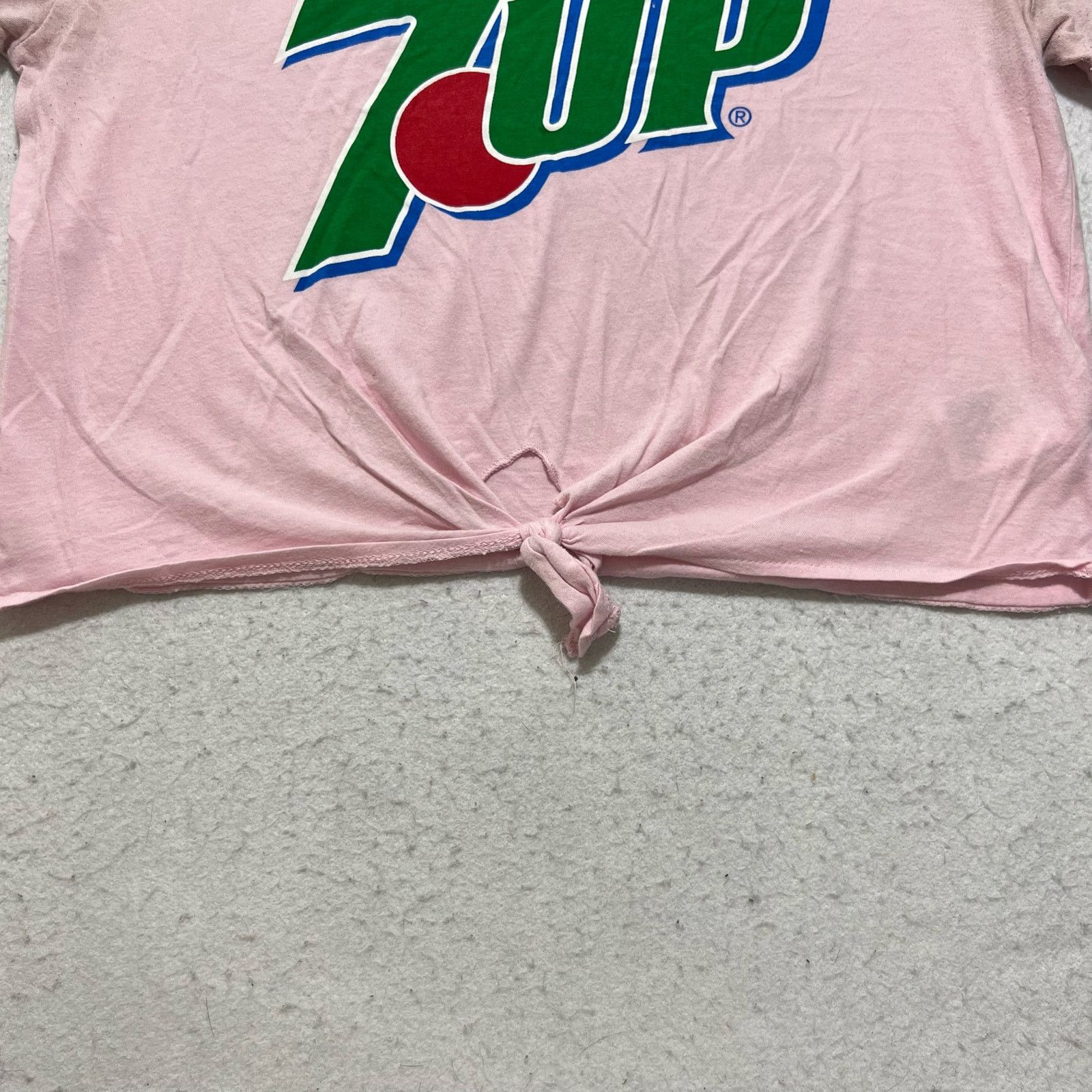 H&M H & M Divided 7 Up Crop Top Graphic T Shirt Soda Pop Pink Size M / US 6-8 / IT 42-44 - 6 Thumbnail