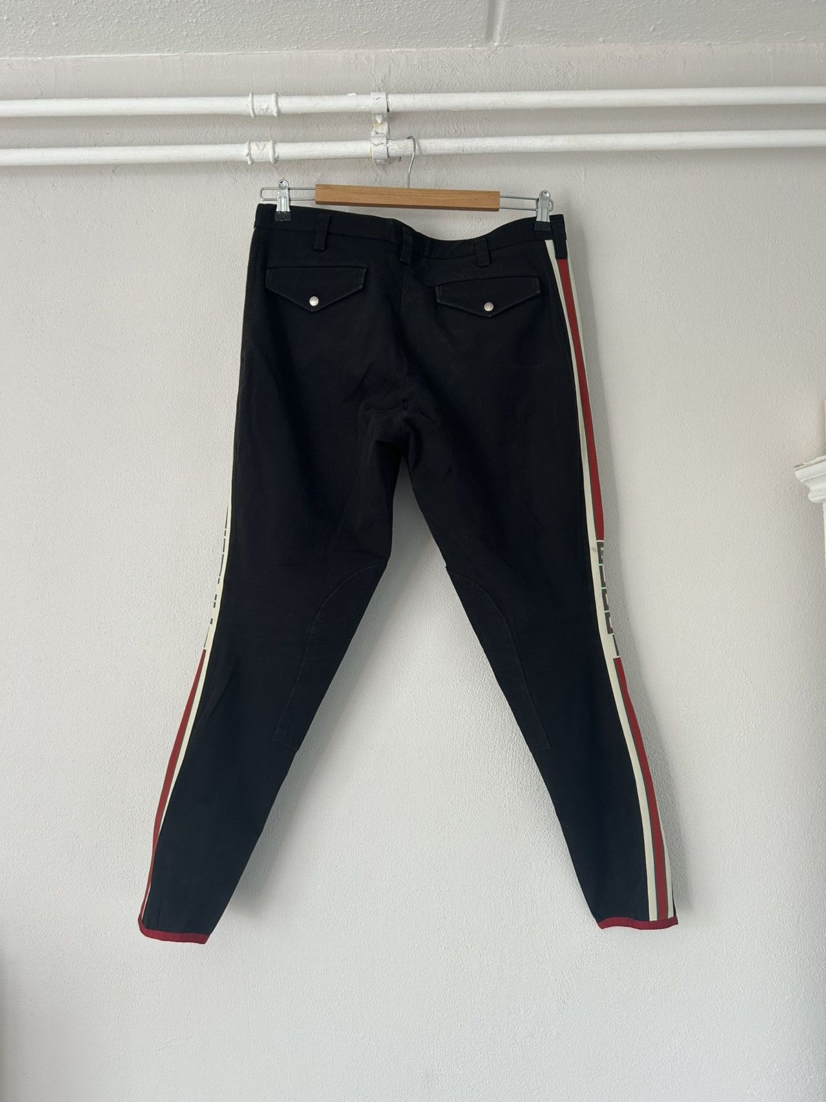 Gucci Gabardine Side Stripe Equestrian Pants Size US 34 / EU 50 - 9 Thumbnail