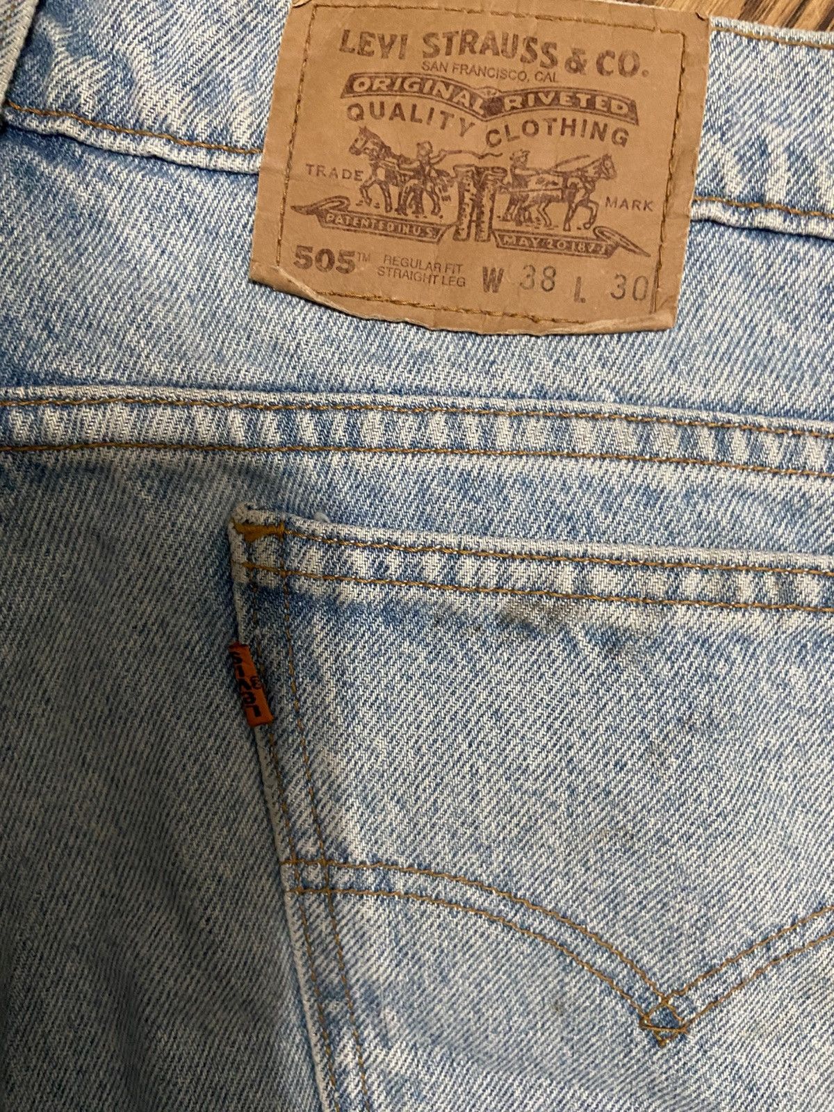 Levi's Vintage levi 505 orange tab jeans Size US 38 / EU 54 - 3 Thumbnail