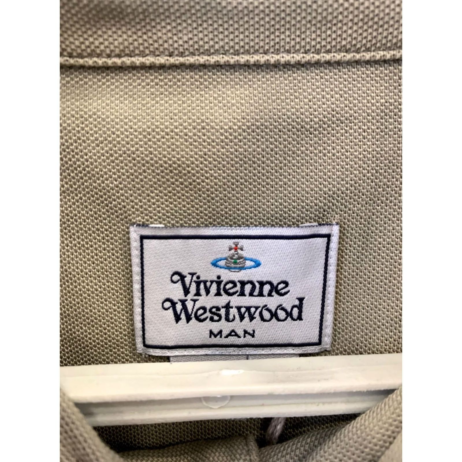Vivienne Westwood Vivienne Westwood MAN Polo Shirt Sage Green Embroidered Orb Logo Size L Mens Polo Shirt Size US L / EU 52-54 / 3 - 3 Thumbnail