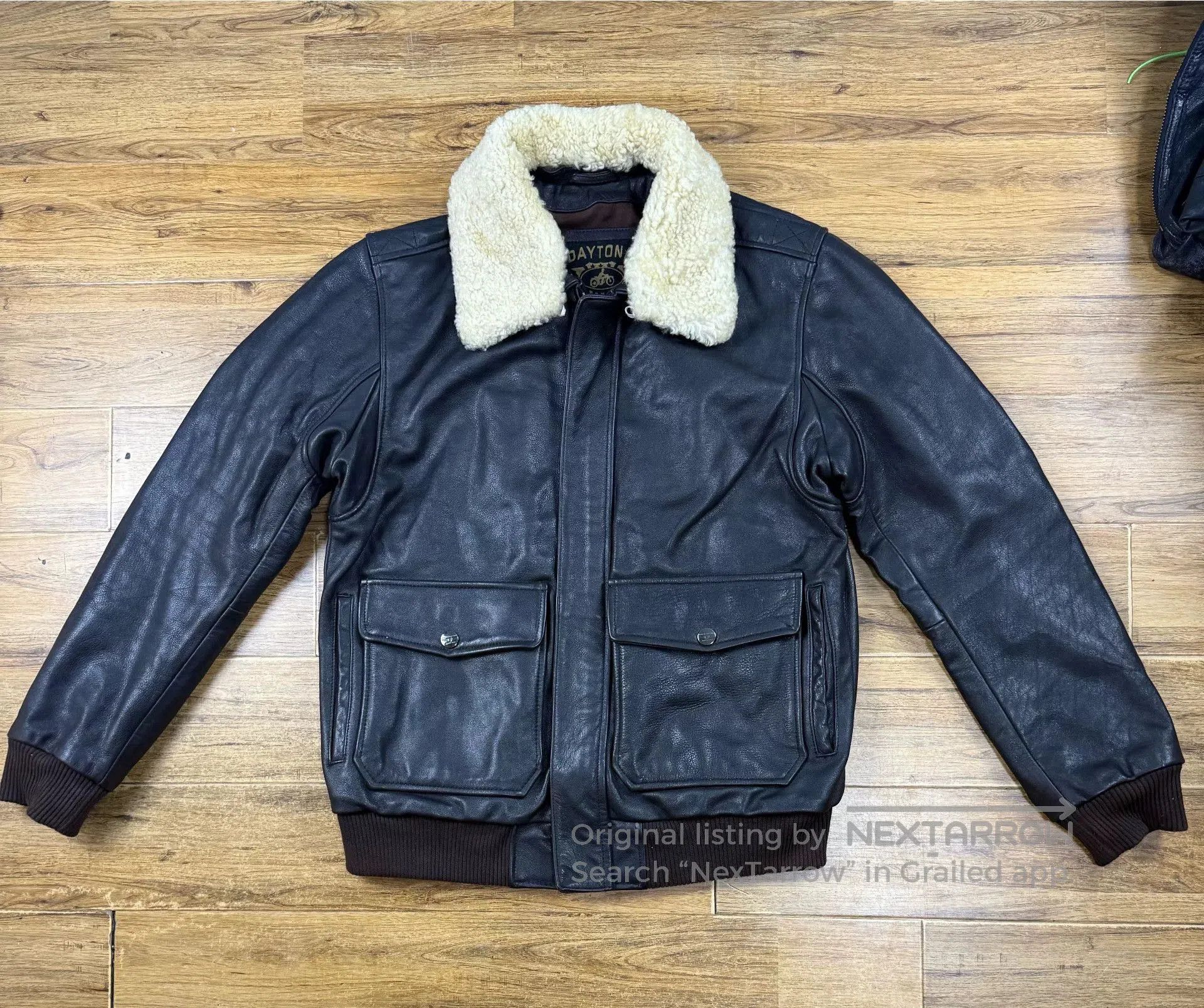 Other Daytona Men's Heavyweight Leather Jacket. Size US L / EU 52-54 / 3 - 1 Thumbnail