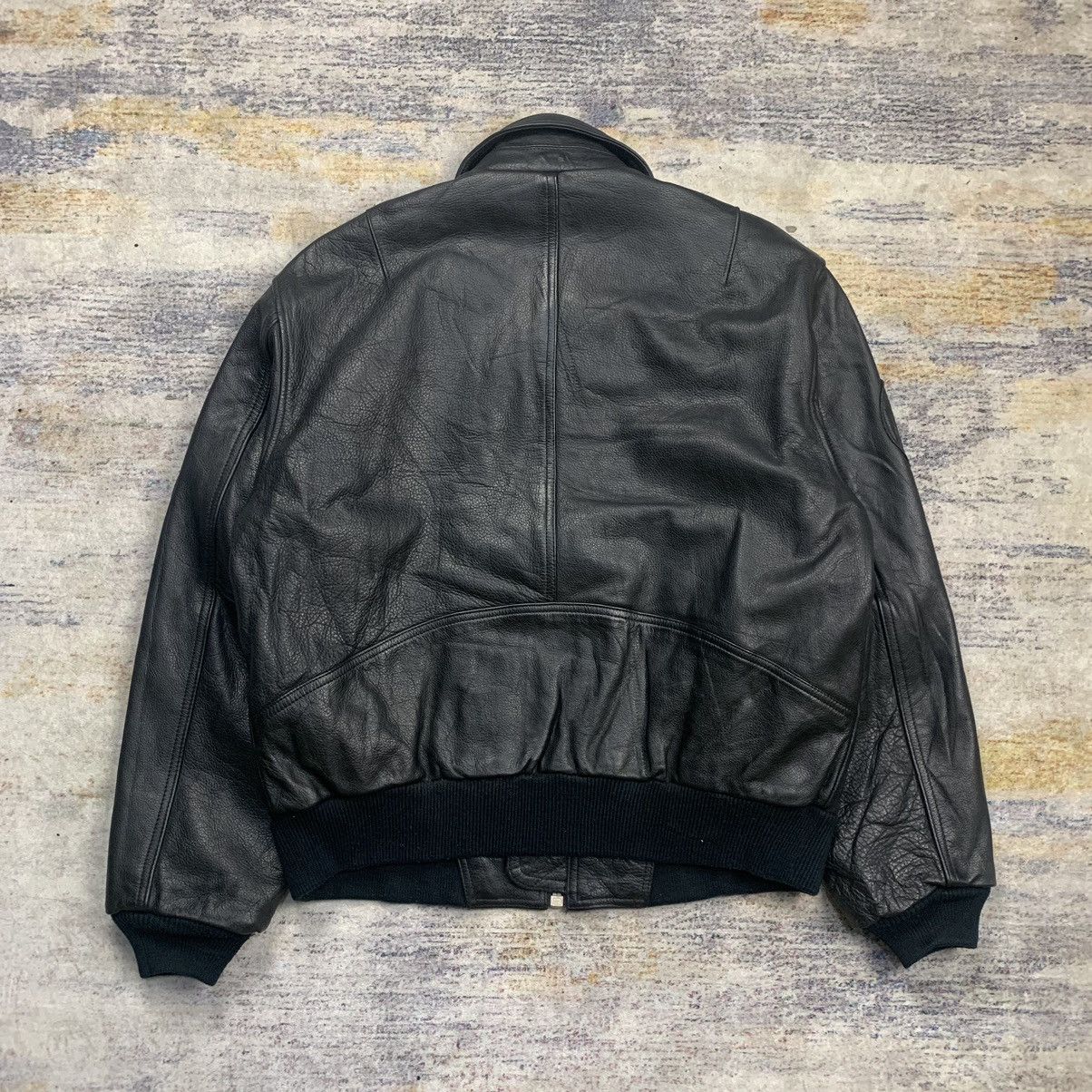 Yamaha Vintage Yamaha riding gear bomber leather jacket Size US L / EU 52-54 / 3 - 5 Thumbnail