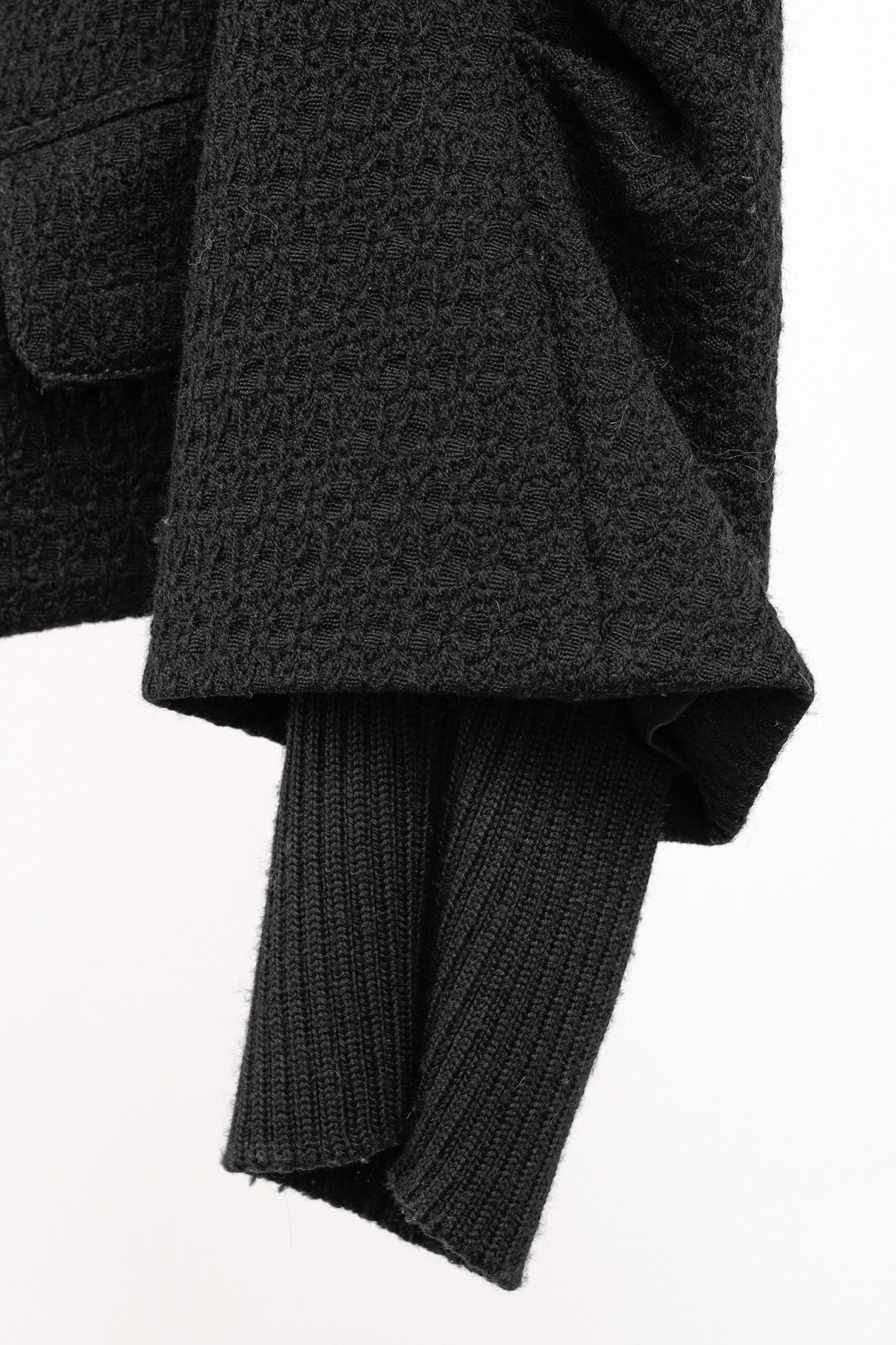 Fendi Fendi Vintage Shawl Collar Blazer in Black Textured Wool Size M / US 6-8 / IT 42-44 - 7 Thumbnail