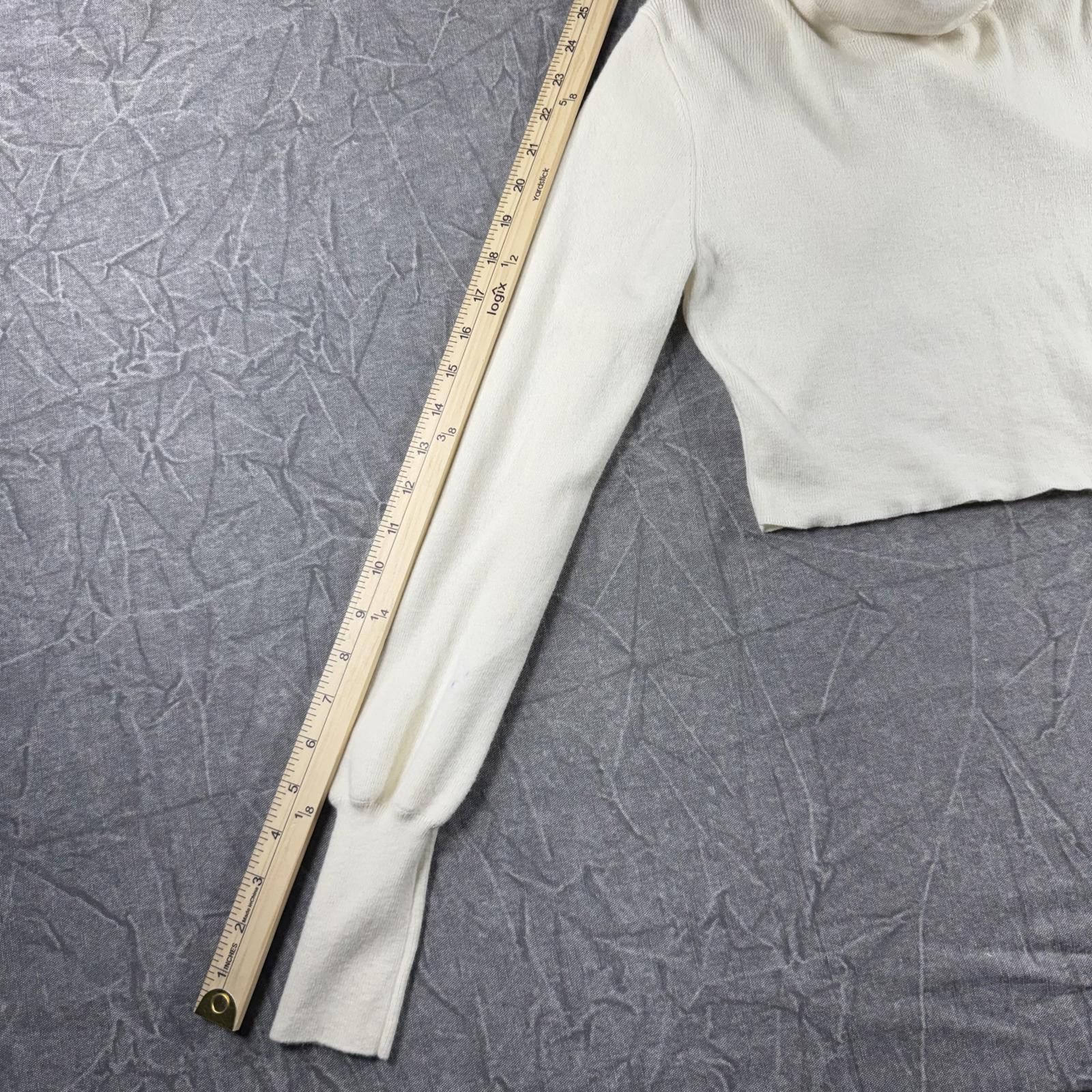 Other Wilfred Shirt Women's 2XS Cream Cropped Turtle Neck Size XXS / US 00 / IT 34 - 5 Thumbnail
