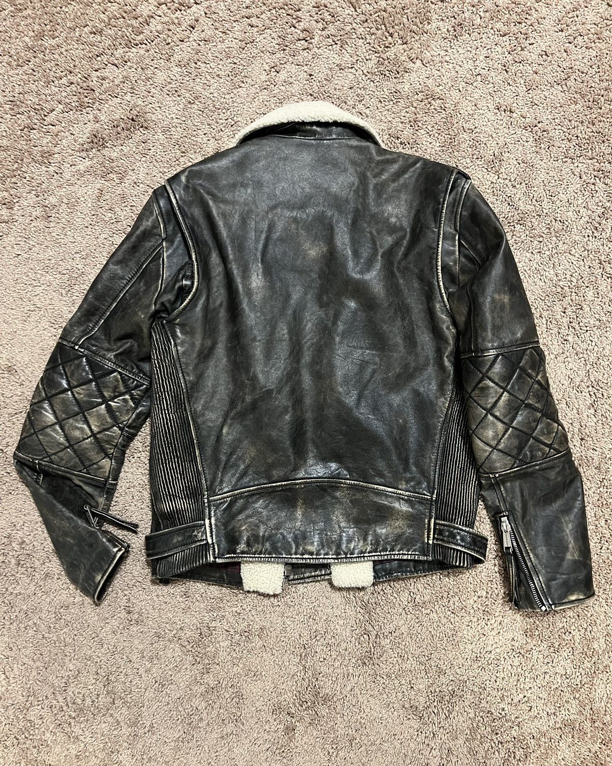 Dsquared2 Dsquared2 Shearling-lined Leather Jacket Size US M / EU 48-50 / 2 - 4 Thumbnail