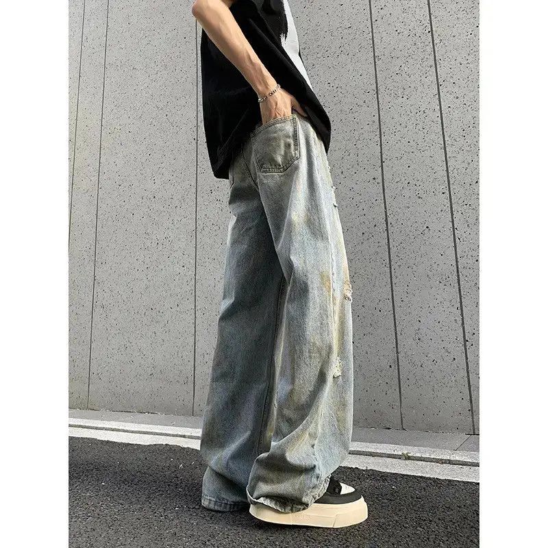 Japanese Brand Retro wide leg straight leg micro flared jeans Size US 32 / EU 48 - 4 Thumbnail