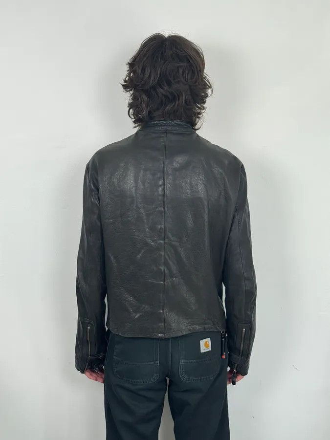 Emporio Armani SS2012 Emporio Armani Black Leather Biker Jacket Size US M / EU 48-50 / 2 - 4 Thumbnail