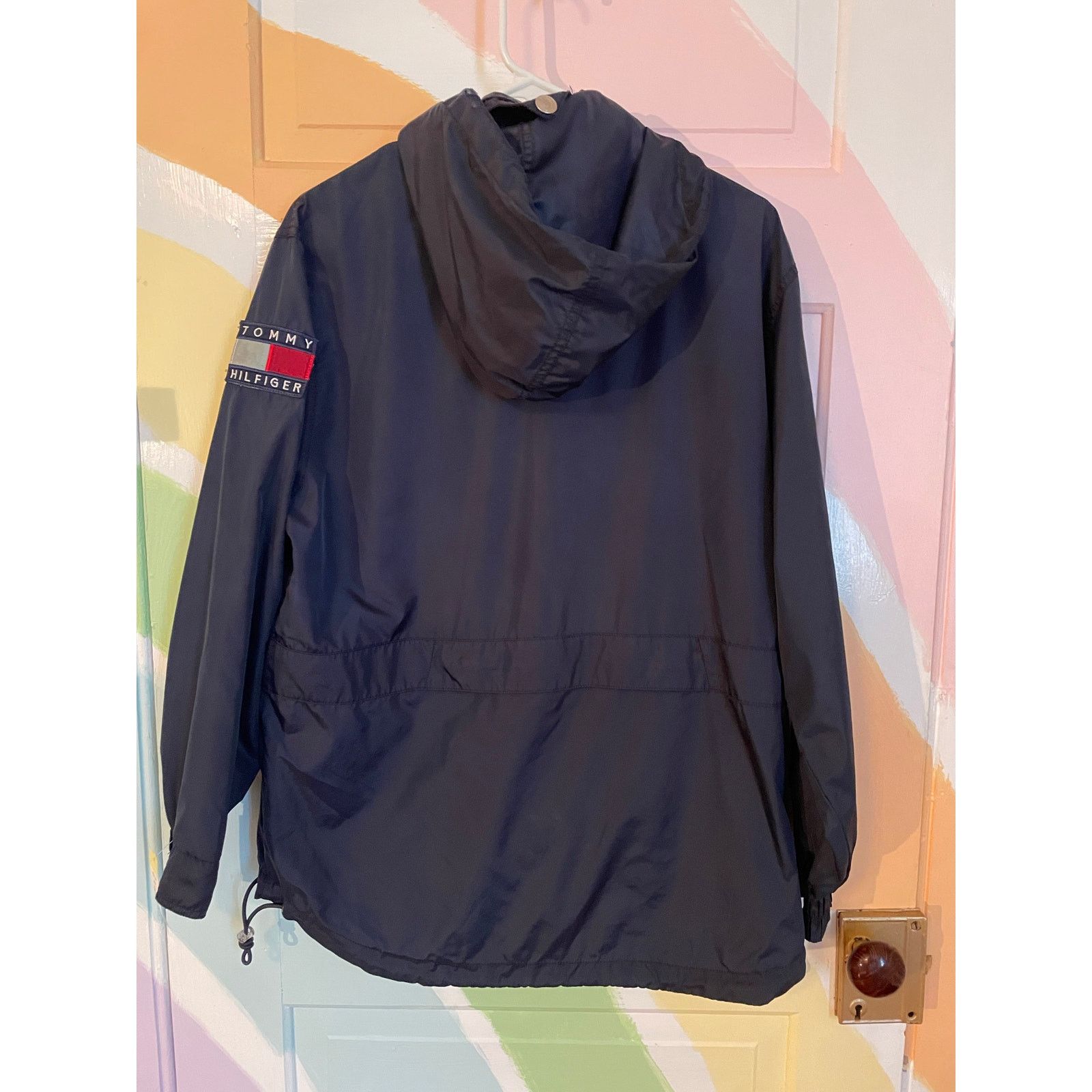 Tommy Hilfiger Vintage Tommy Hilfiger Hooded Windbreaker Navy Size M Y2K Size US M / EU 48-50 / 2 - 4 Thumbnail