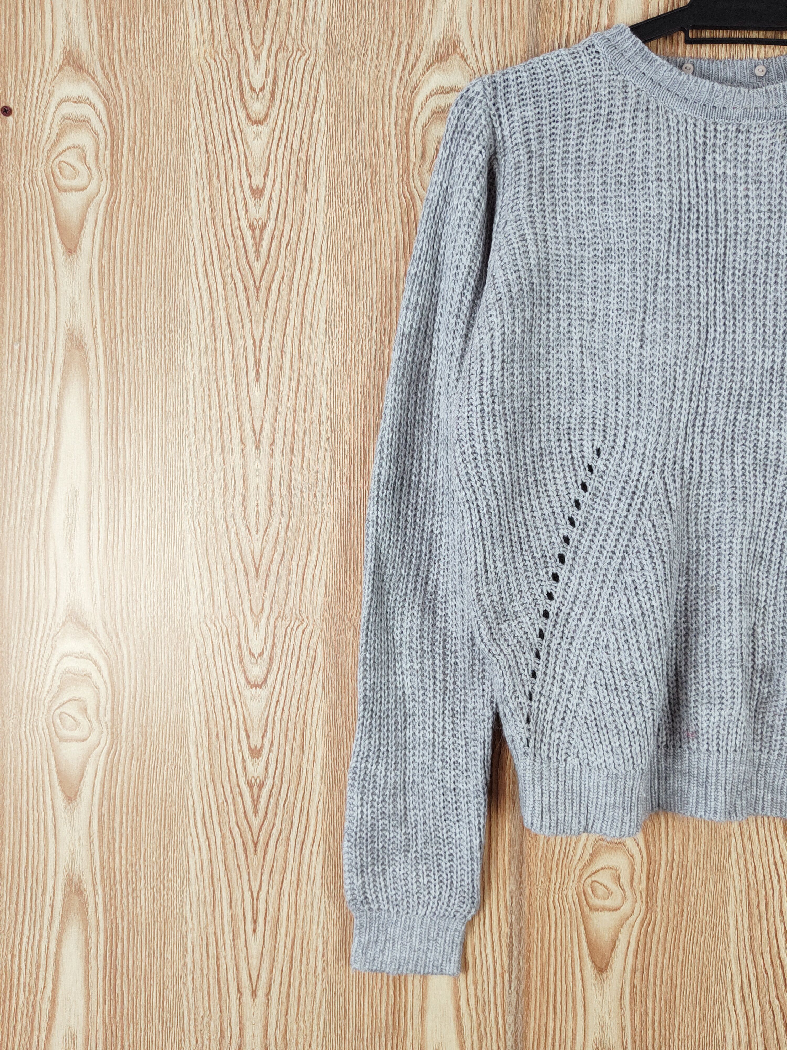 Japanese Brand × Vintage Ingni Gray Knitwear Sweatshirts #W762 Size M / US 6-8 / IT 42-44 - 3 Thumbnail